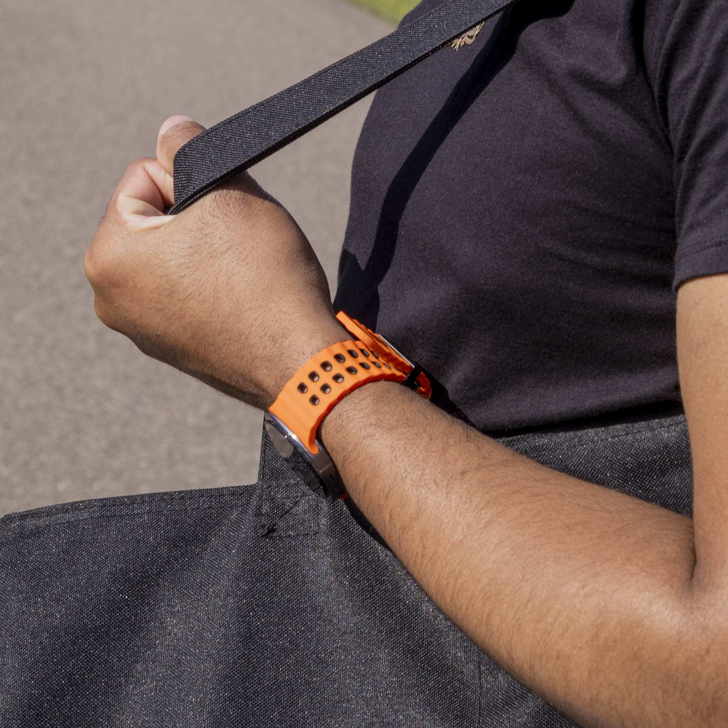 Samsung Galaxy Watch 8 Classic Ocean Strap (Orange/Black)