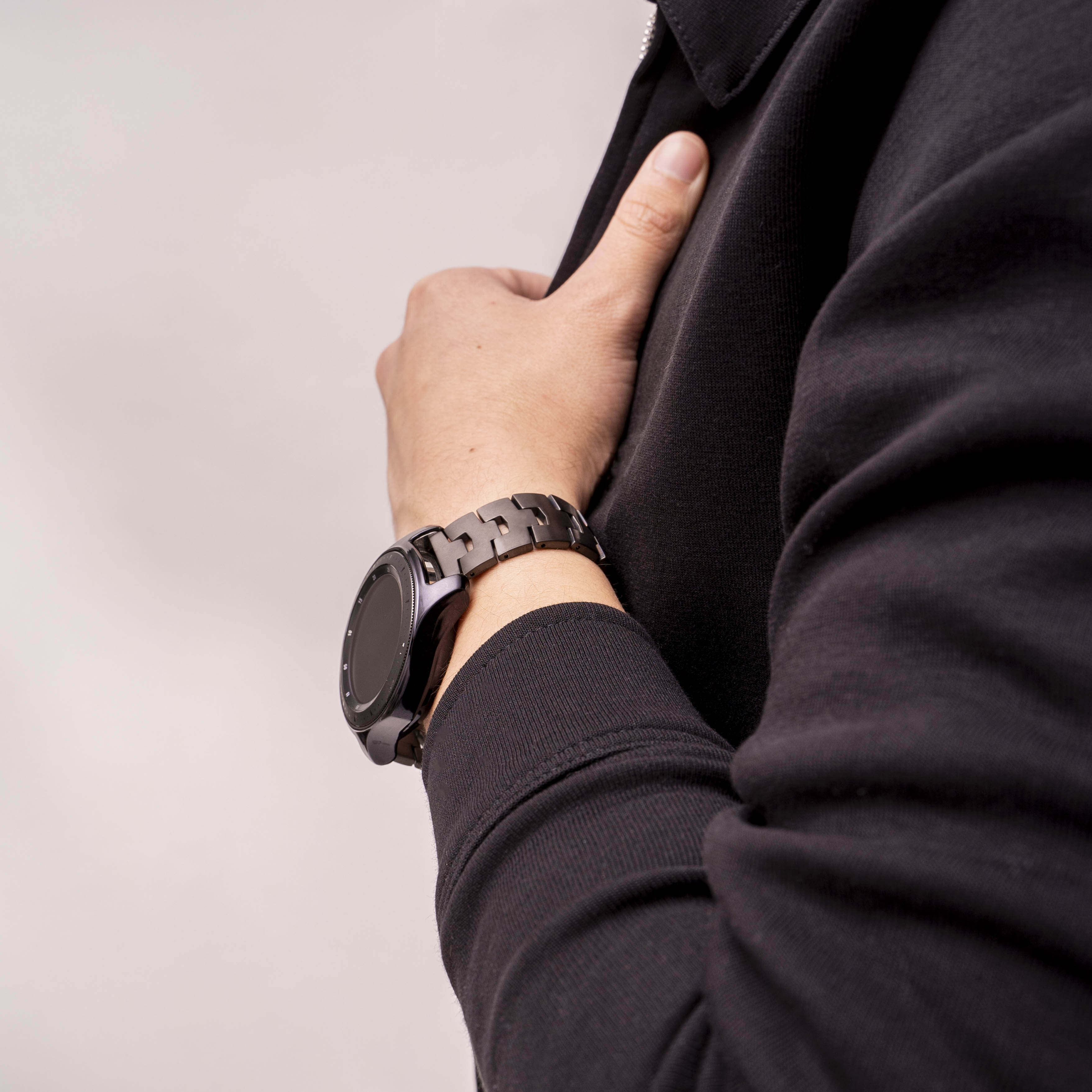 OnePlus Watch Titanio Correa de granos (broche plano) (grafito)