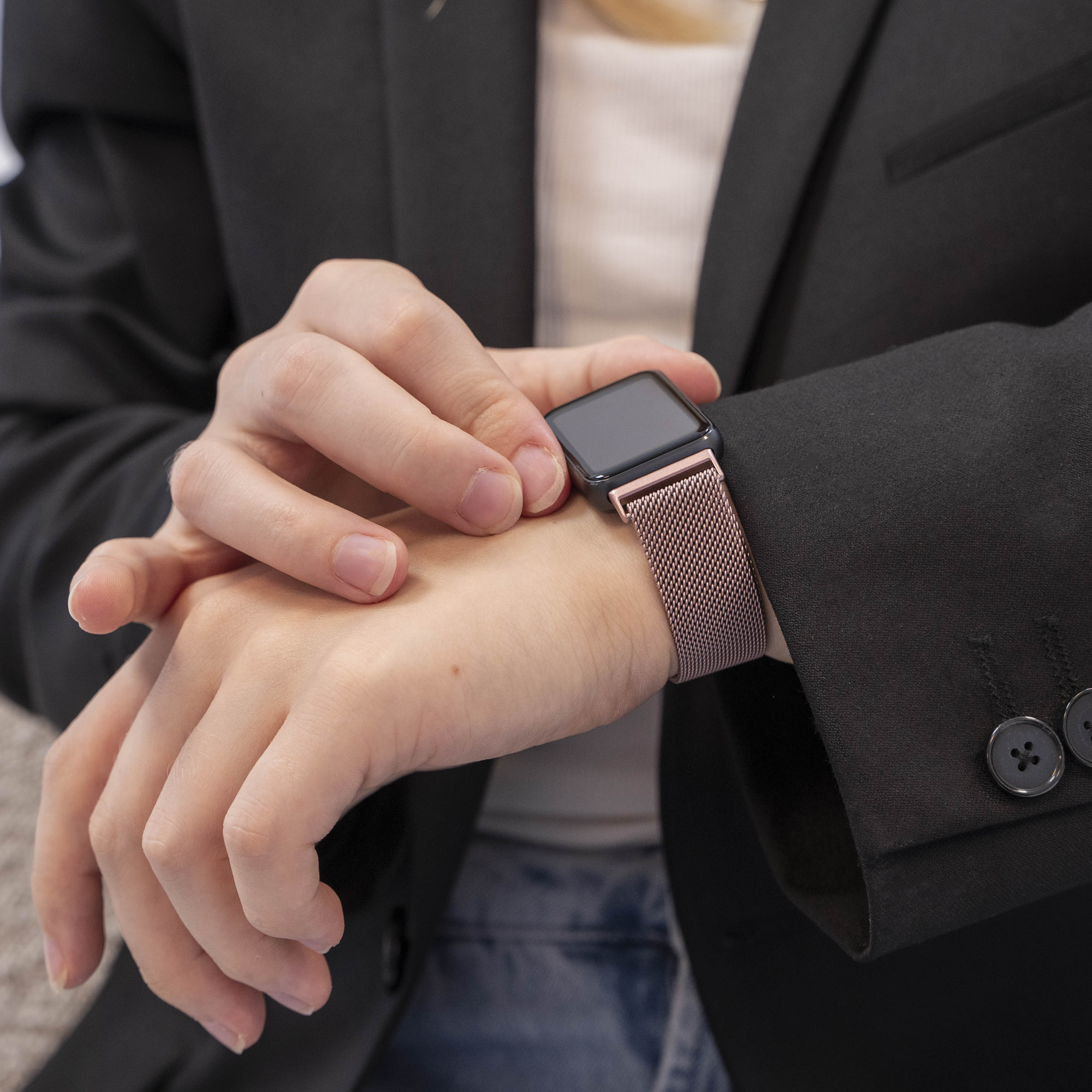 Correa milanesa Samsung Galaxy Fit 3 (rosa)