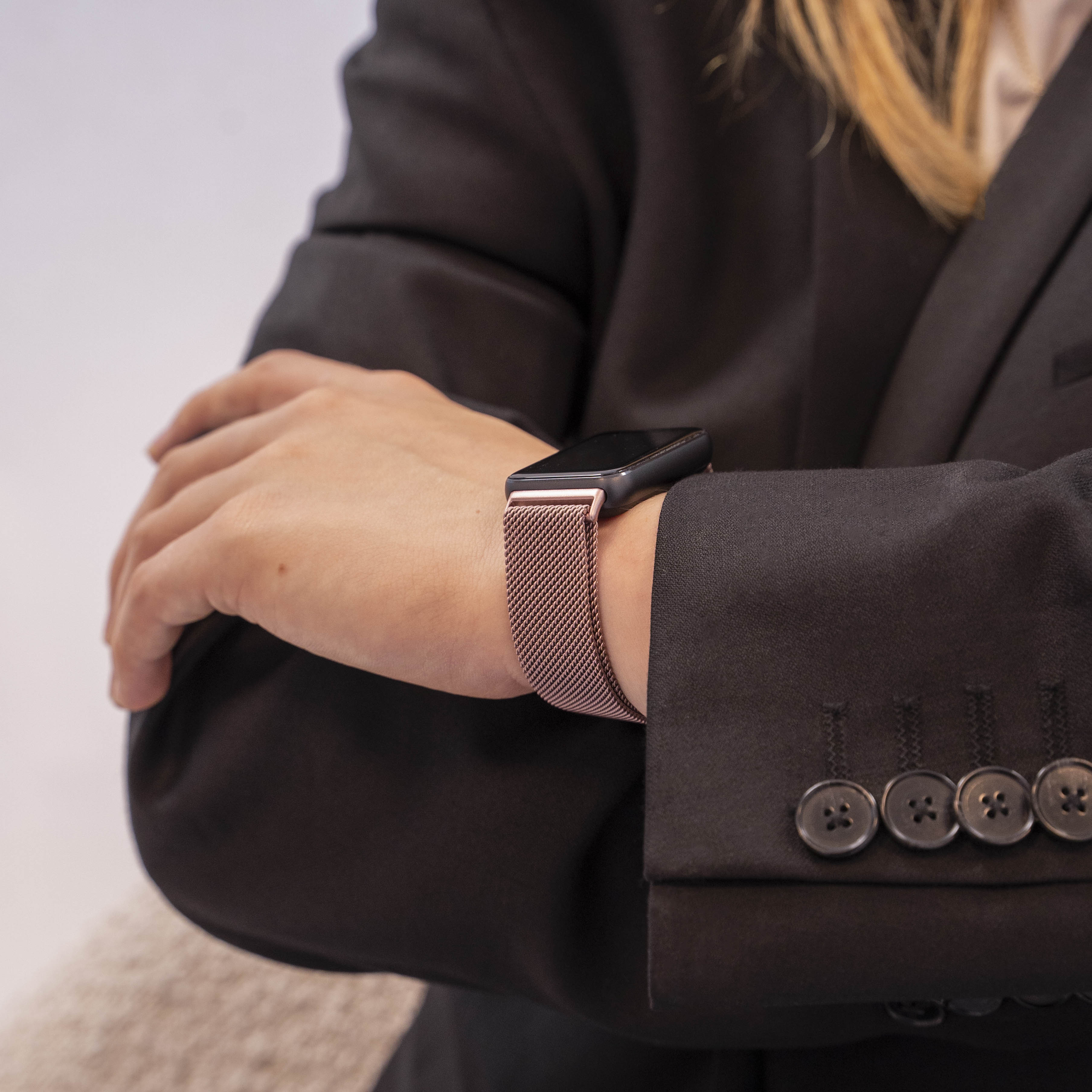 Correa milanesa Samsung Galaxy Fit 3 (rosa)