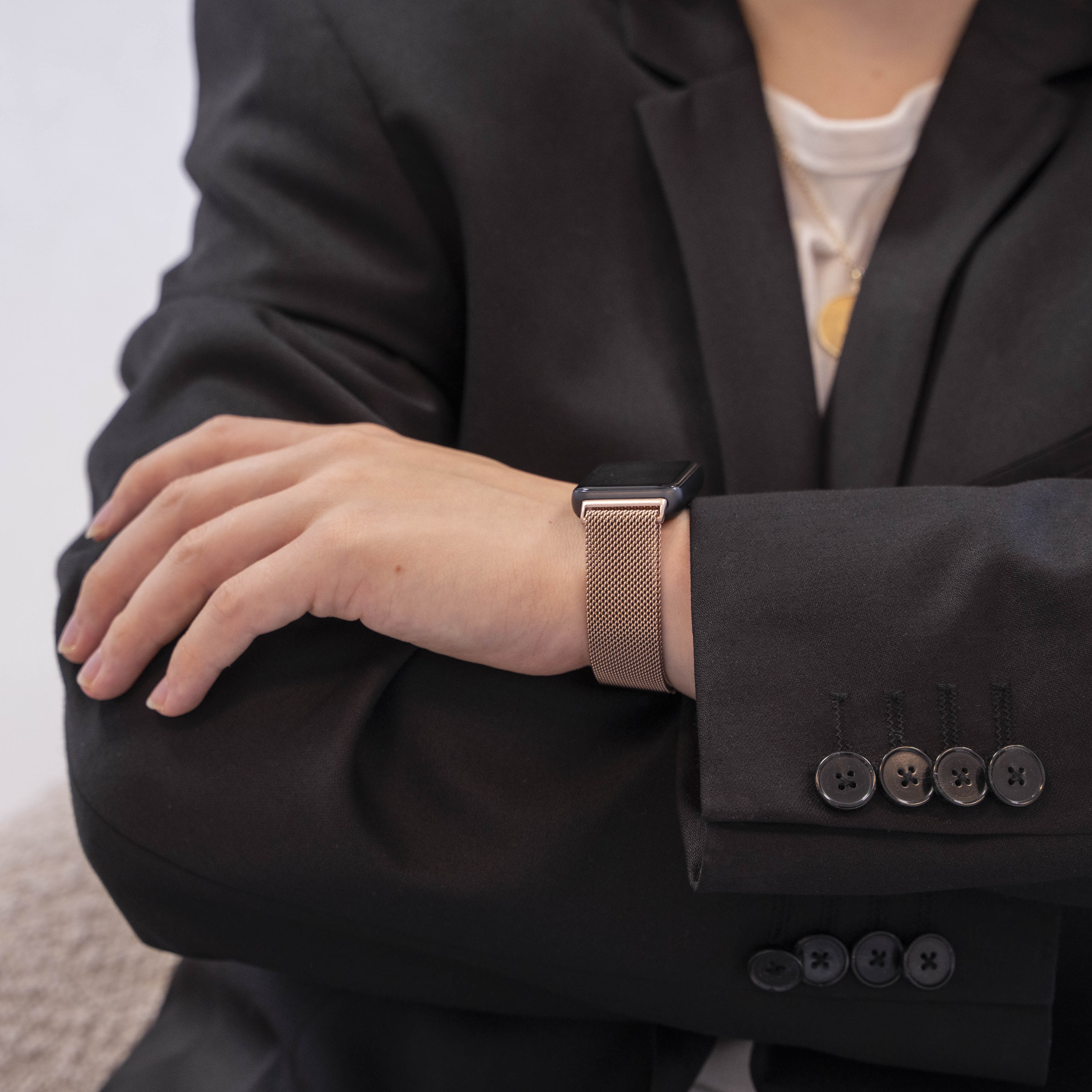 Correa milanesa Samsung Galaxy Fit 3 (oro rosa)