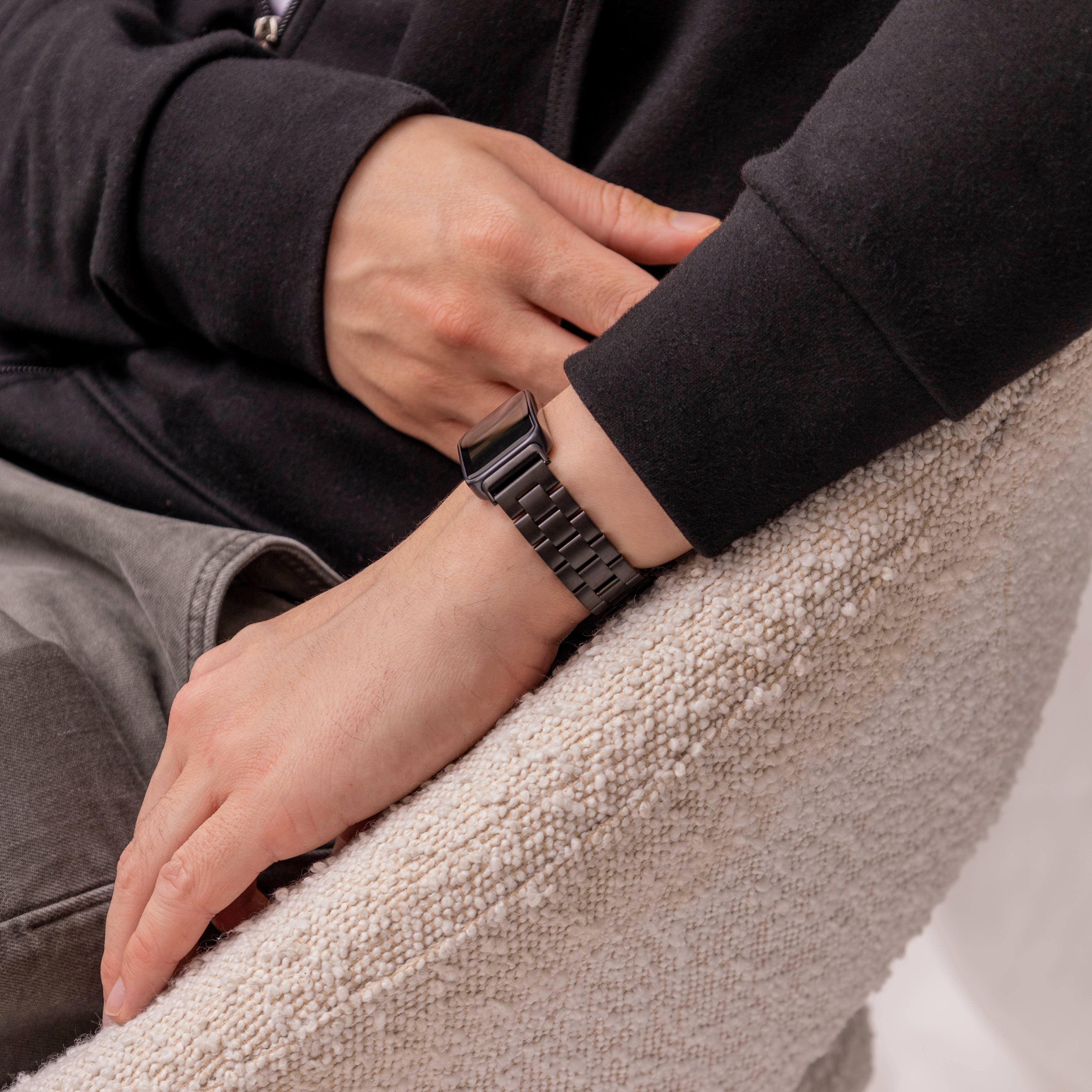 Correa acero Huawei Band 10 (negra)