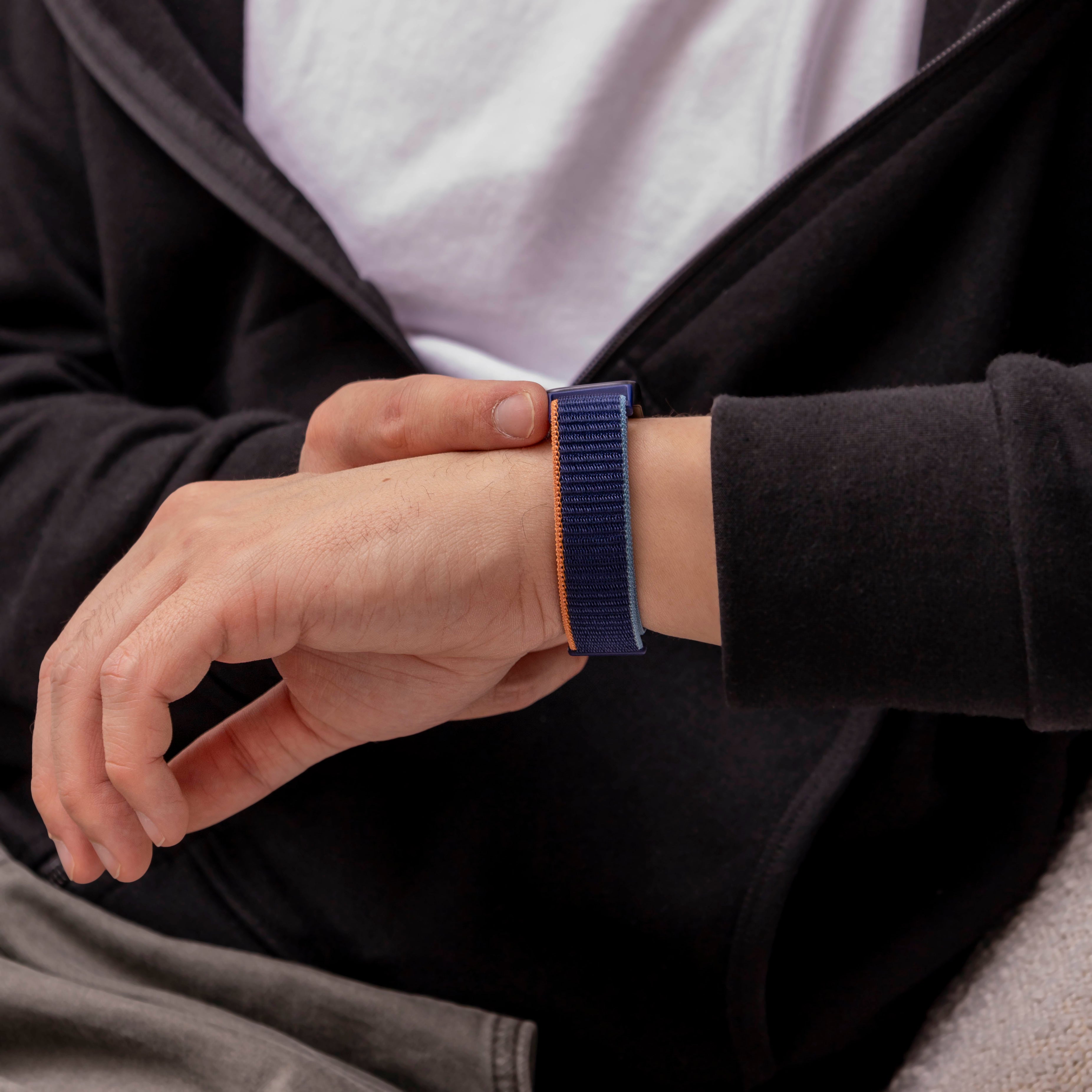 Correa nylon Huawei Band 9 (azul oscuro)