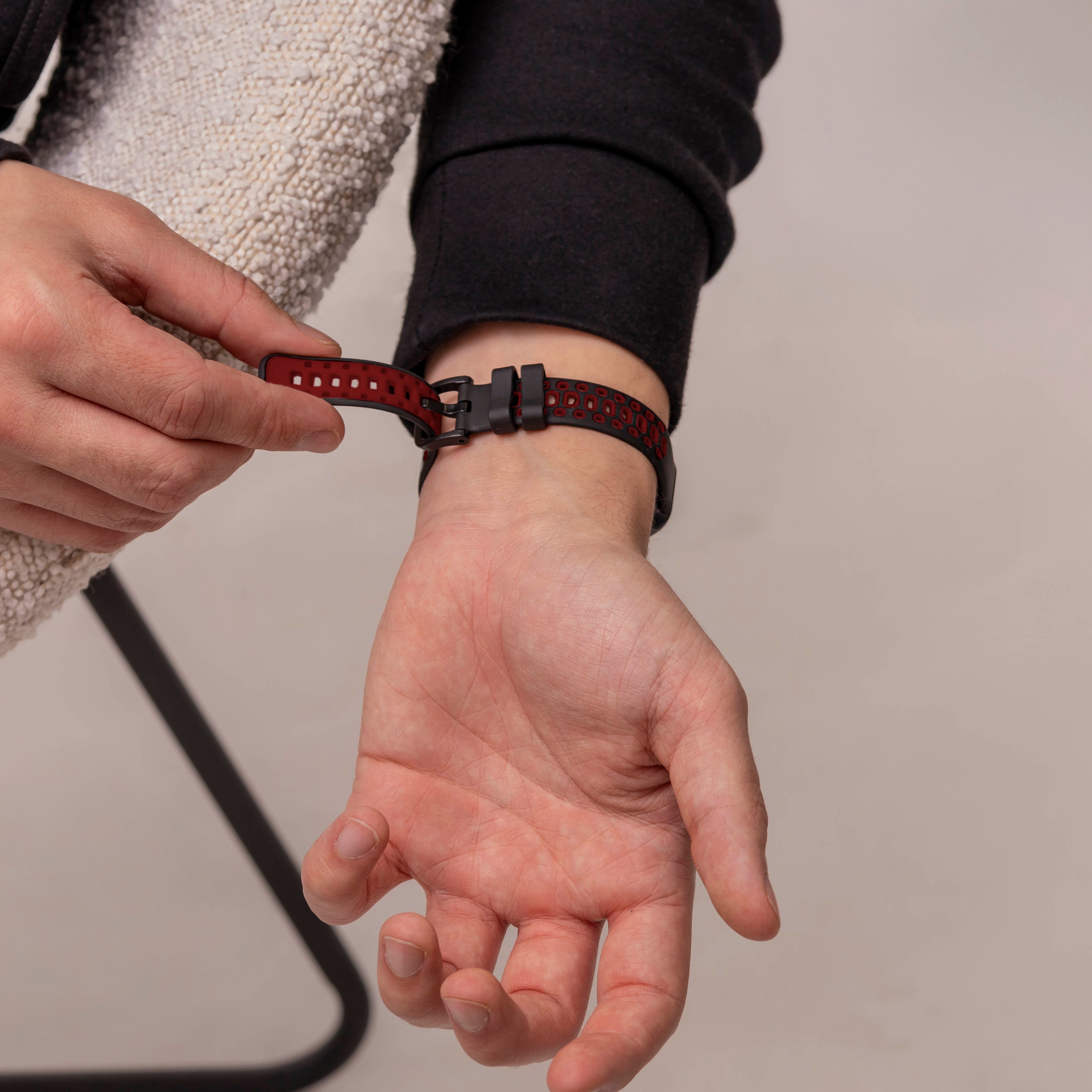 Huawei Band 8 Breathable Strap (Black/Red)