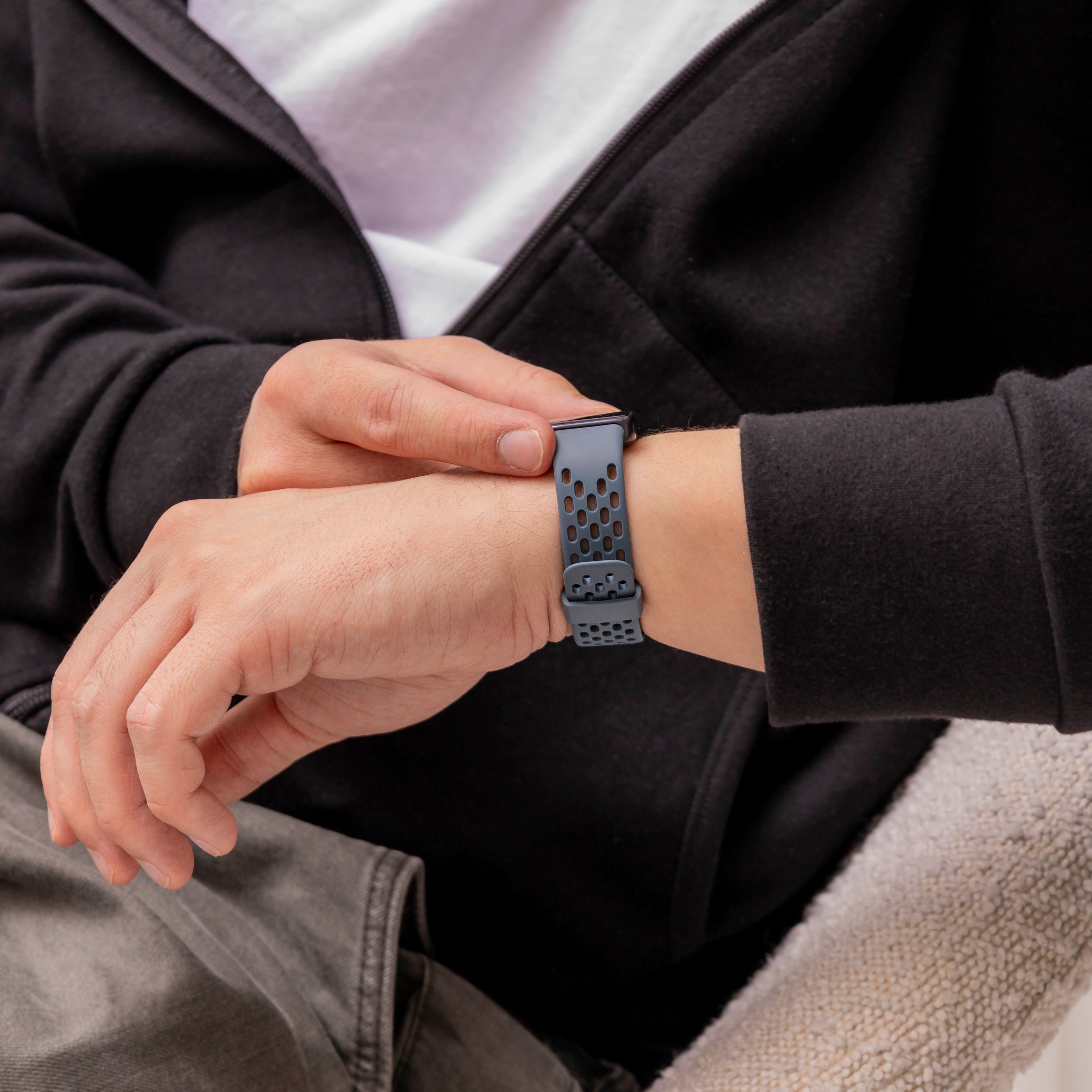 Huawei Band 8 Silicone Air Strap (Greyblue)