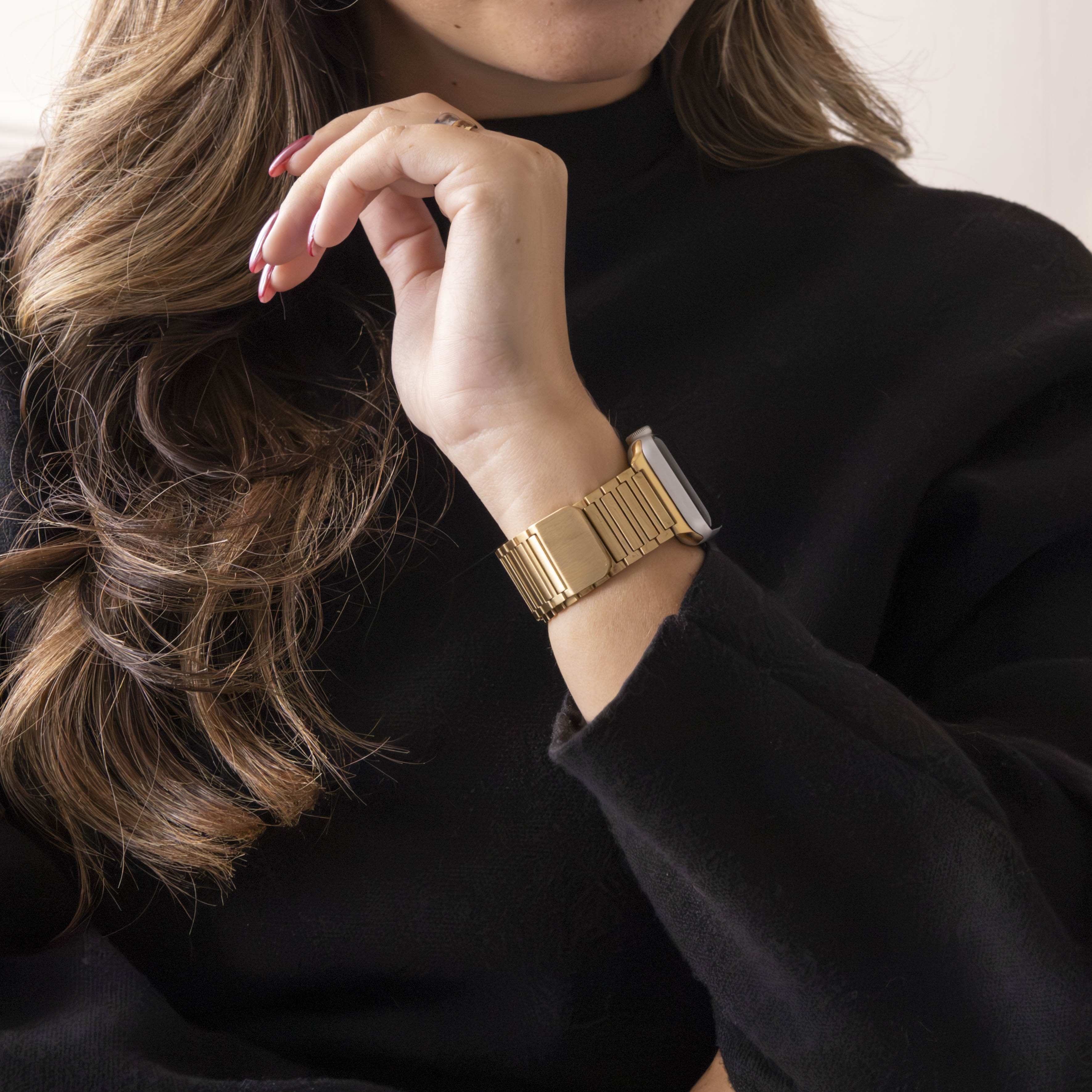 Bandz Correa magnética acero 'Deluxe' Apple Watch (dorado)