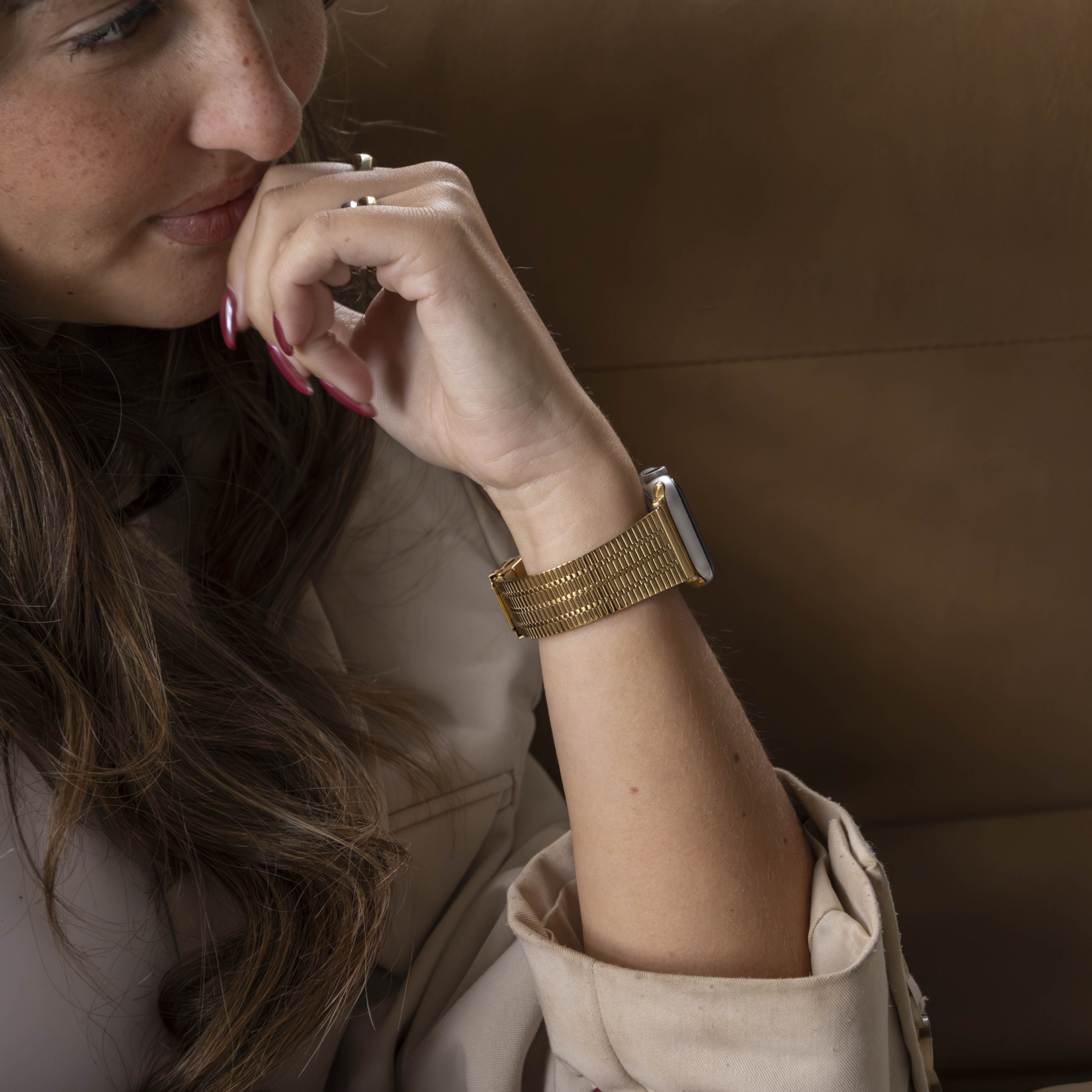 Correa acero inoxidable Apple Watch (oro)