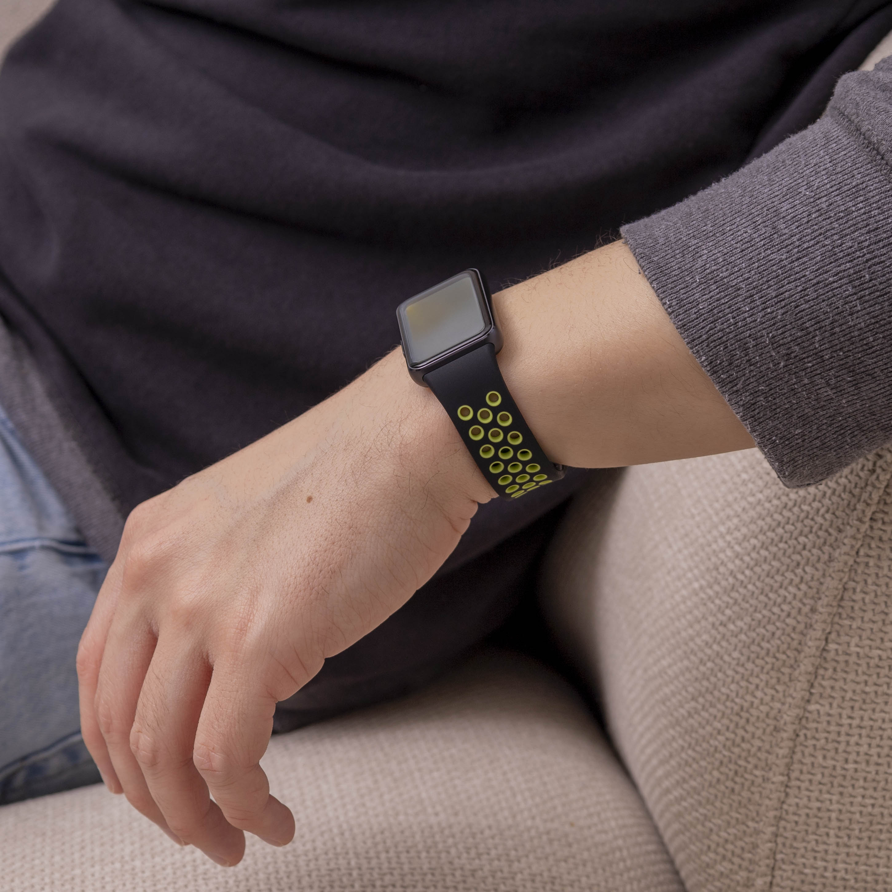 Correa deportiva Samsung Galaxy Fit 3 (negra/lime)