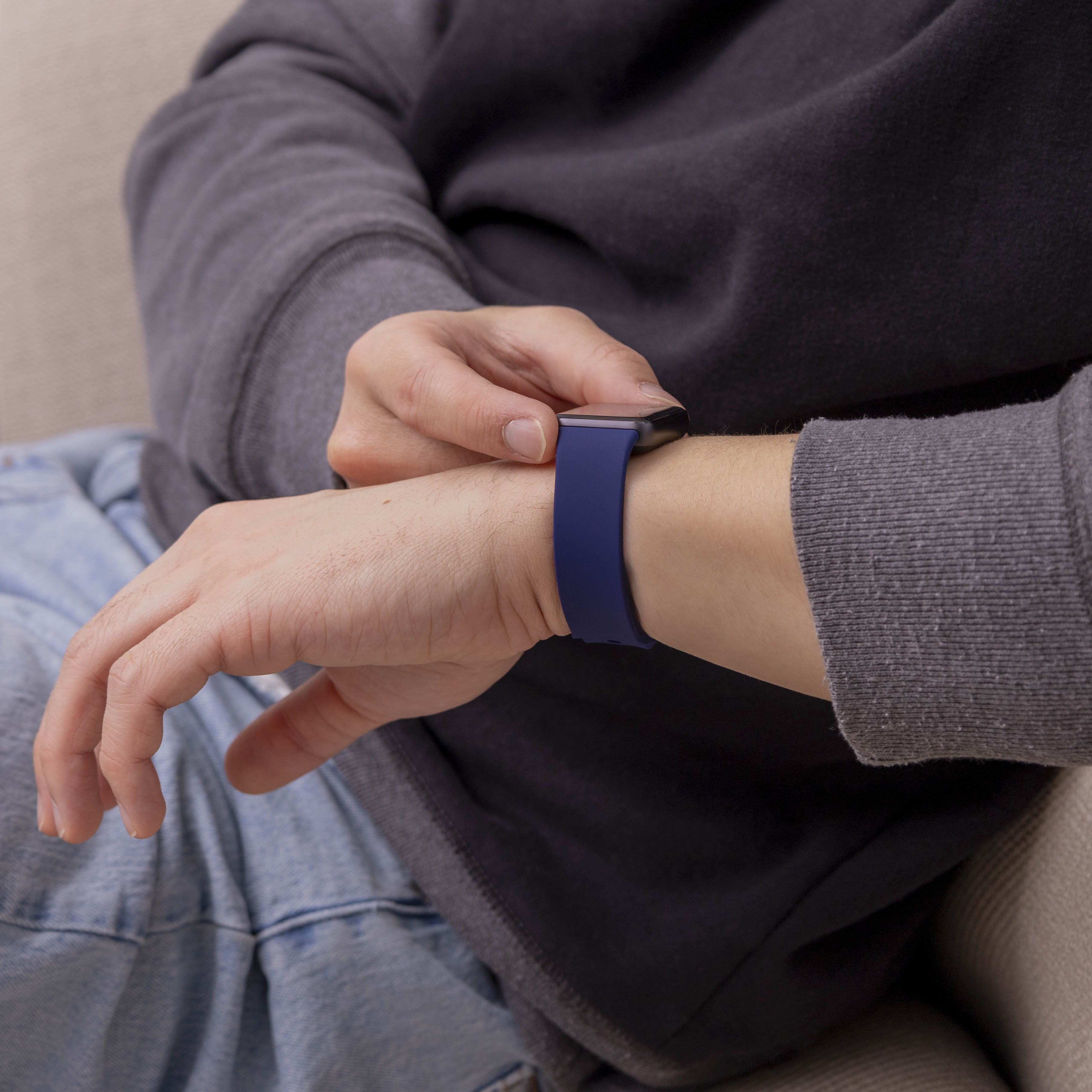 Correa silicona Samsung Galaxy Fit 3 (azul oscuro)