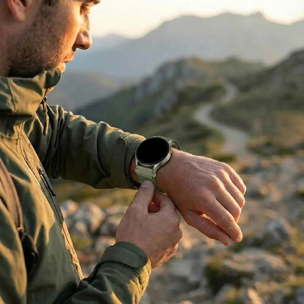 Bandz Amazfit Bip 3 (Pro) Alpine Nylon Strap (Olive)