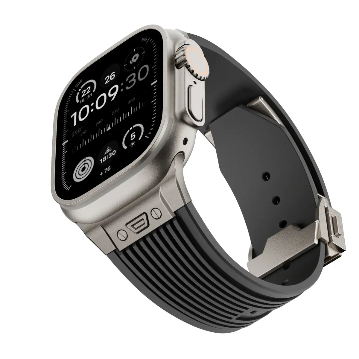 Correa silicona elástica líquida Apple Watch (negro)