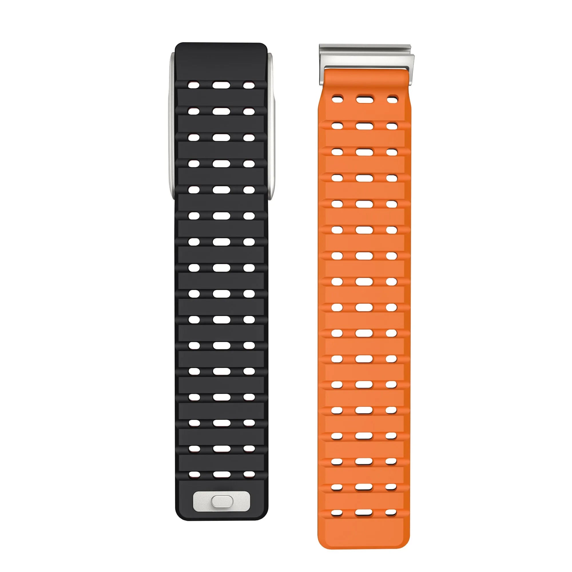 Correa silicona magnética compatible con Whoop MG (negro/naranja)