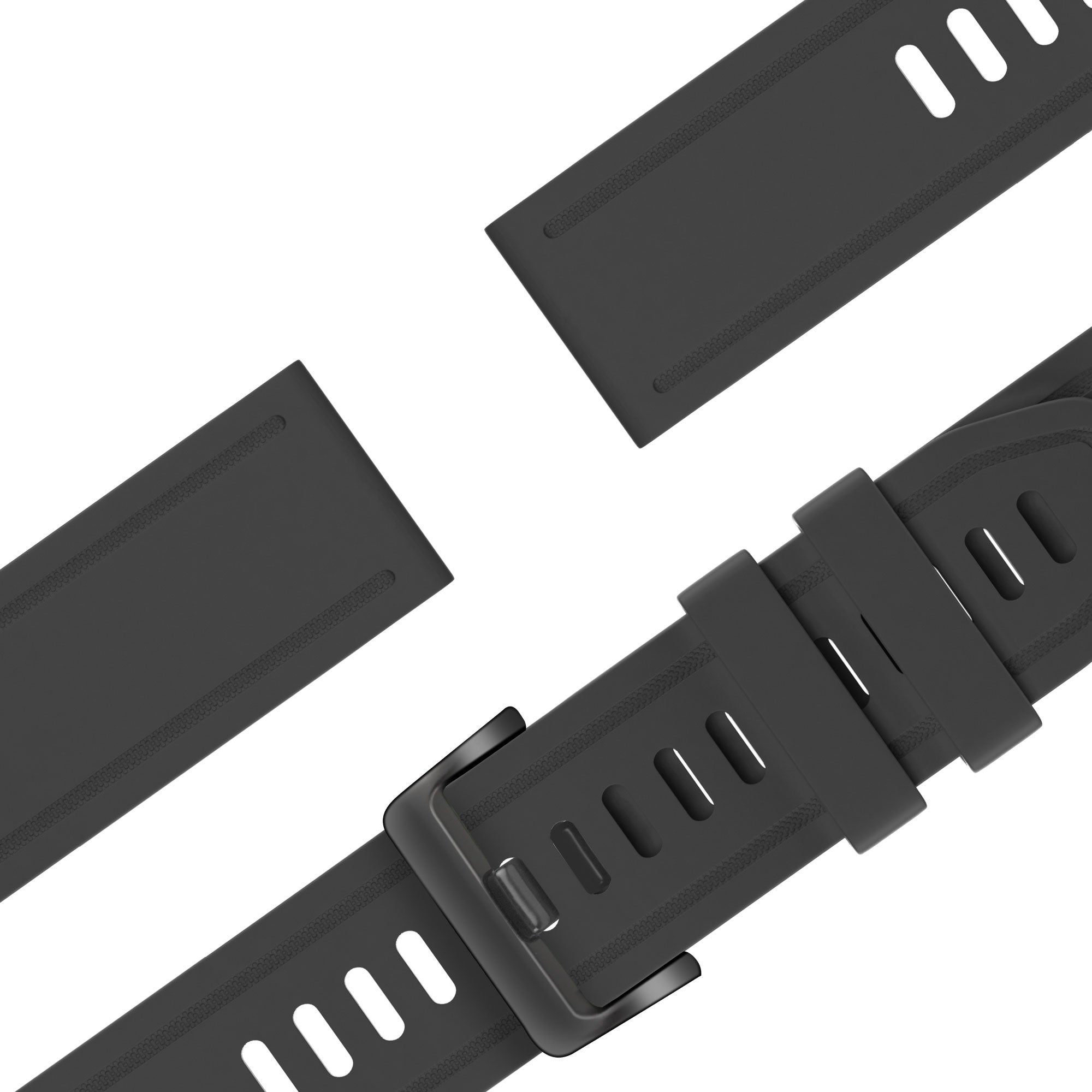 Bandz Correa silicona con hebilla Garmin Descent Mk2S (negro)