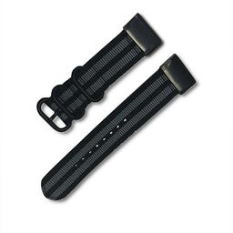 Correa nylon con hebilla Garmin Instinct 3 - 45mm (negra/gris)