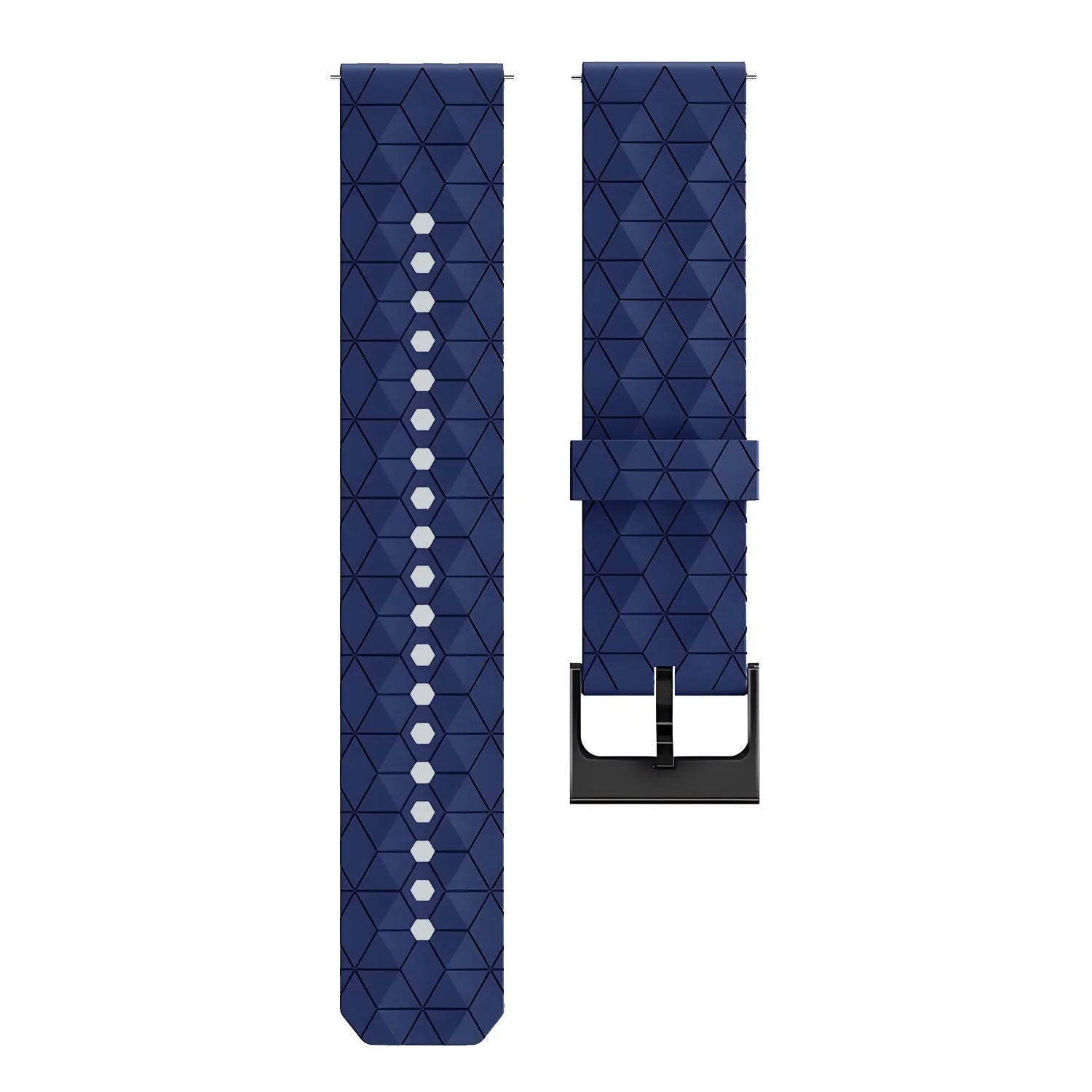 Coros Pace 4 Silicone Hexa Strap (Dark Blue)
