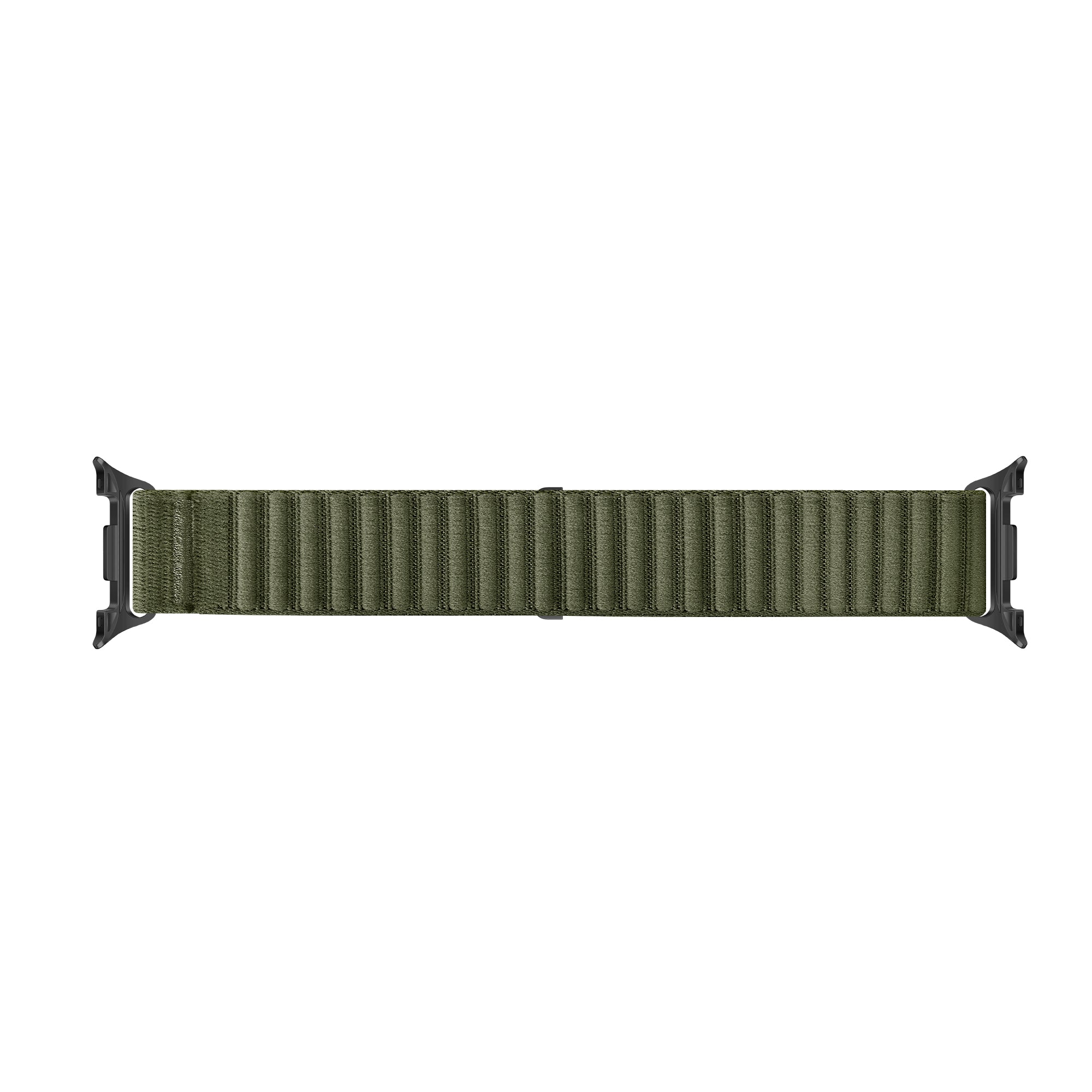 Samsung Galaxy Watch 9 - 40mm Wave Nylon Strap (Dark Green)