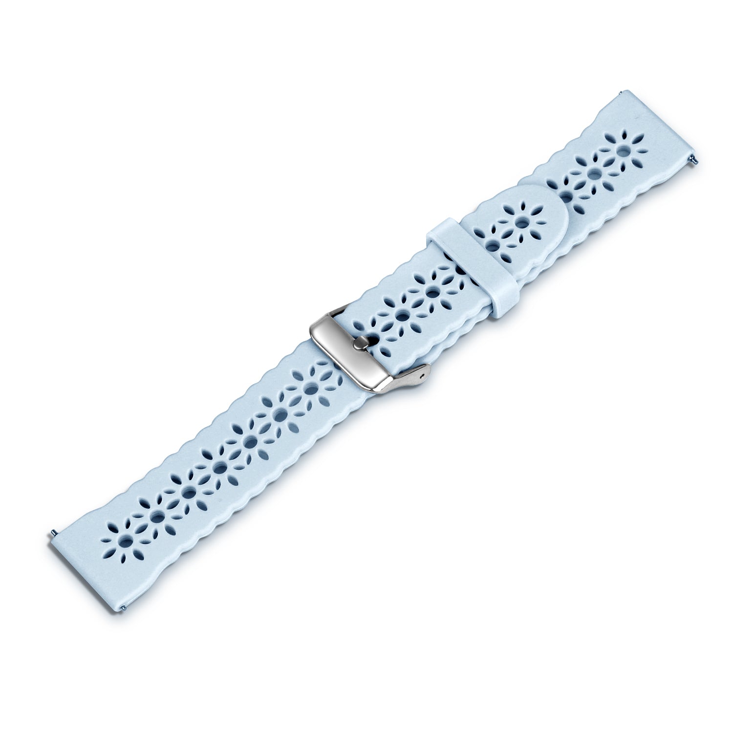 Correa de silicona con relieve Amazfit Bip 3 (Pro) (neblina azul)