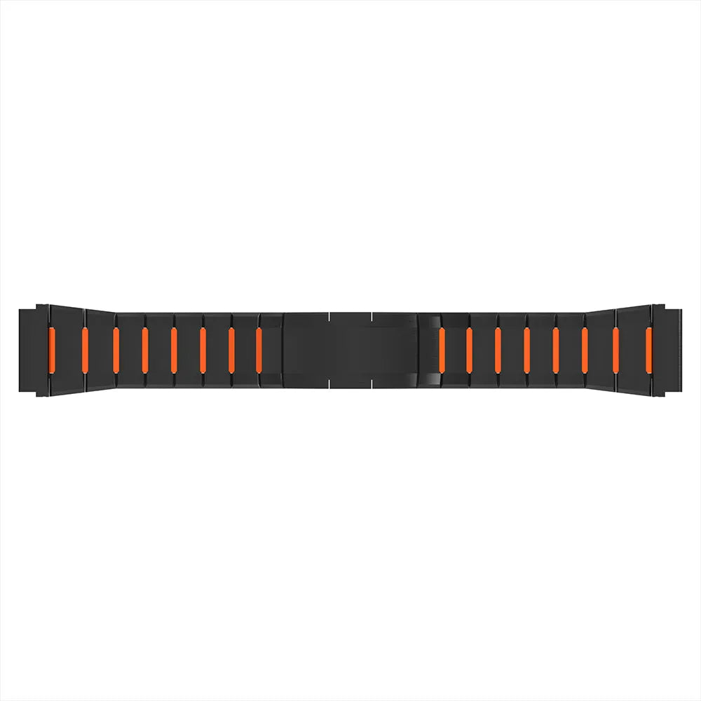 Oppo Watch X2 'One Push' Steel Hybrid Strap (Black/Orange)