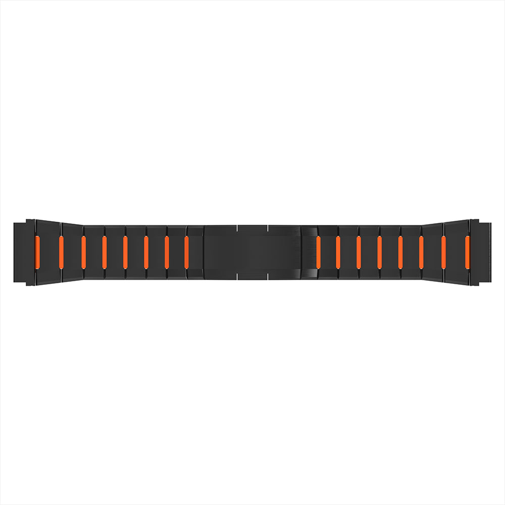 Samsung Gear S3 'One Push' Steel Hybrid Strap (Black/Orange)