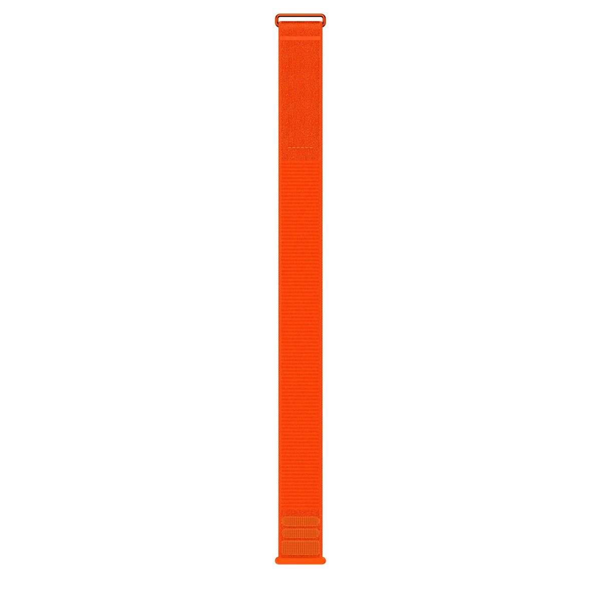 Nylon Strap 'Classic', orange, laid flat, joined, direct top view