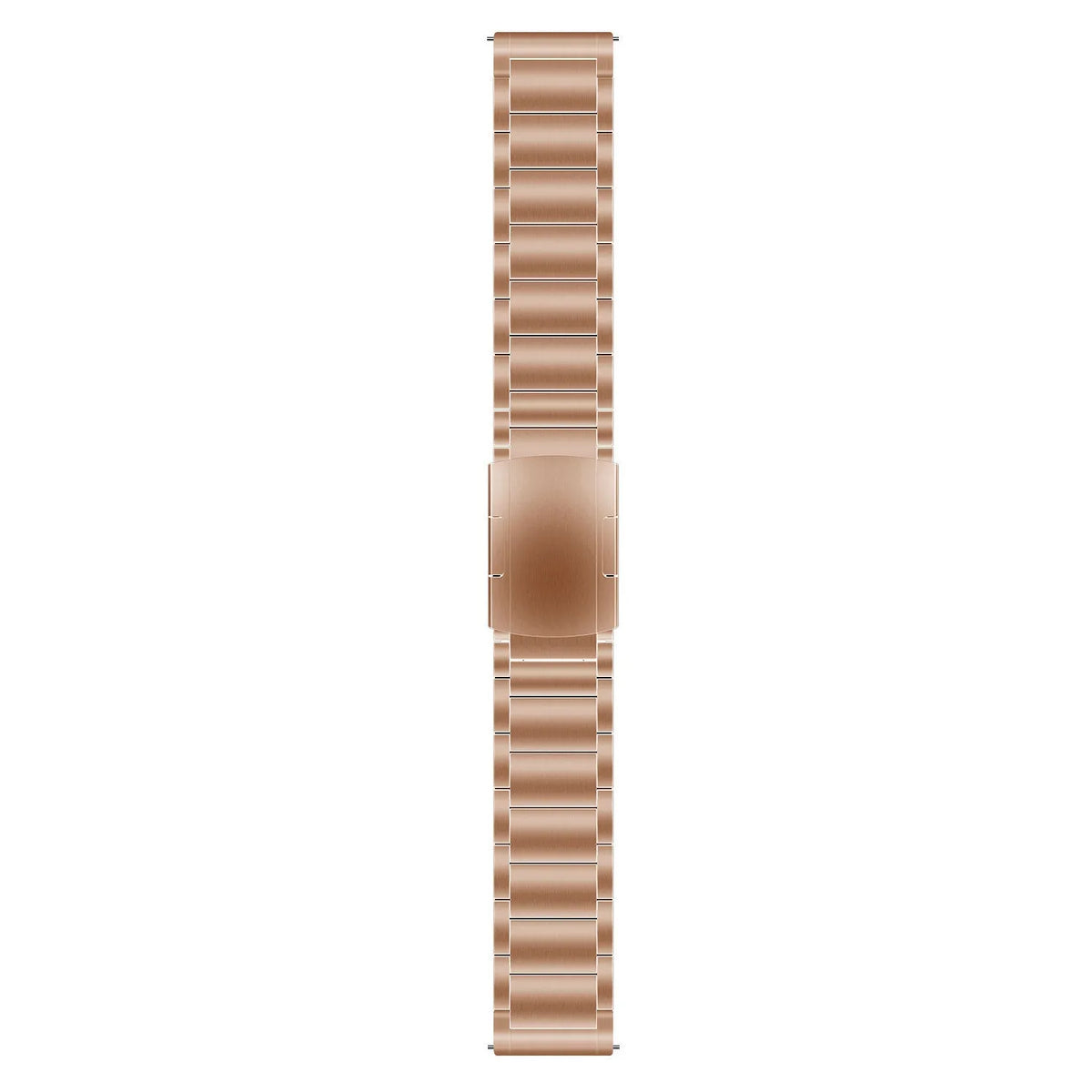 Titanium Strap, rose gold, laid flat, joined, direct top view