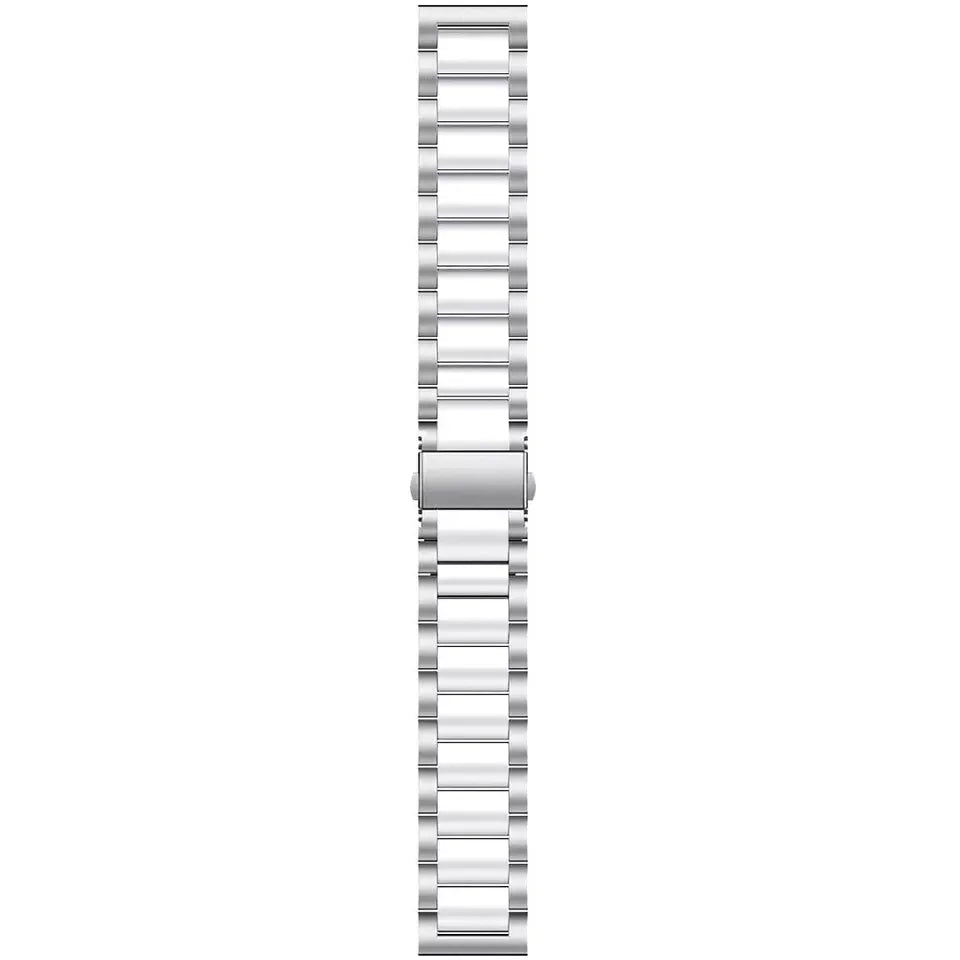 Correa acero Amazfit GTS 4 (plateado/blanco)