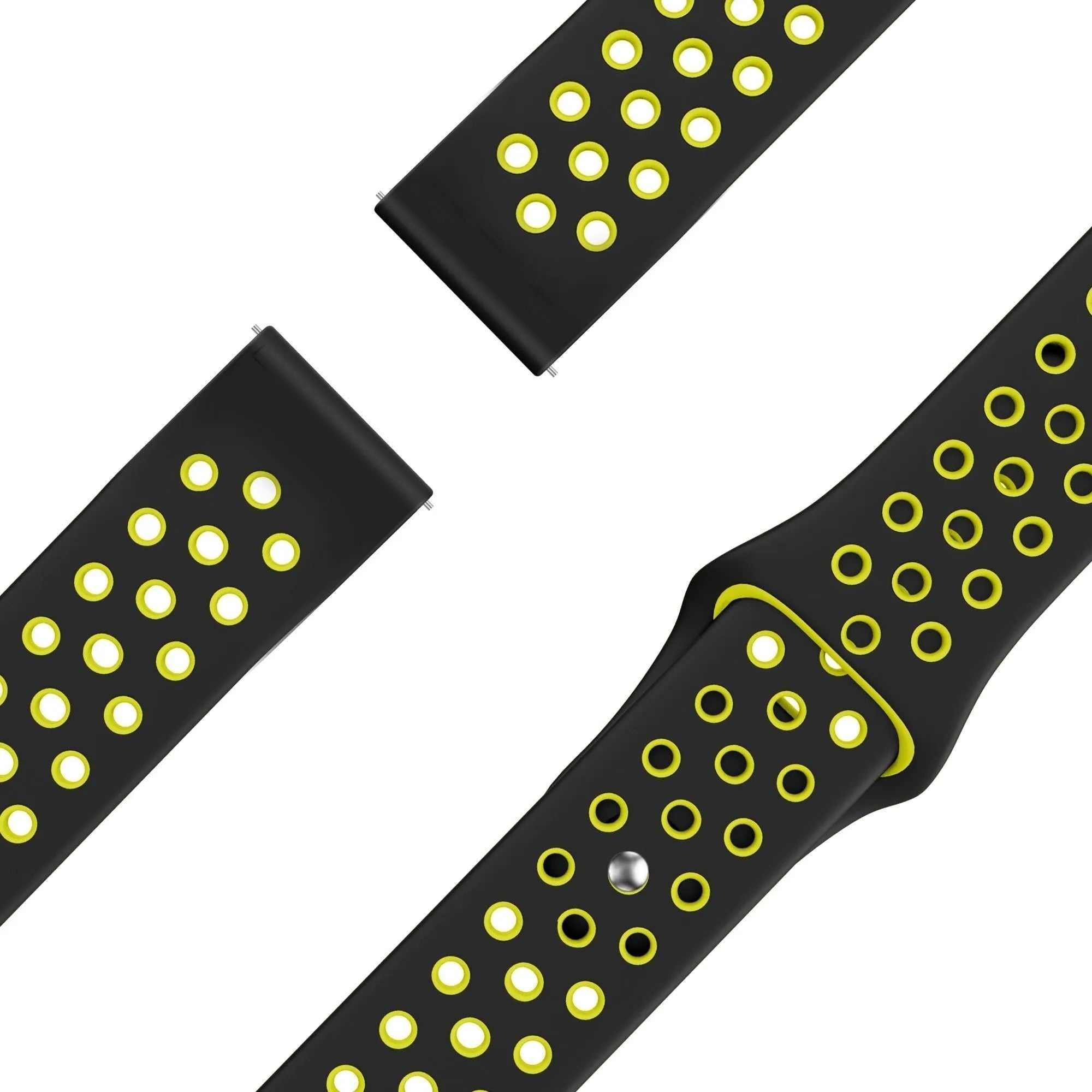 Bandz Gard Pro Health Smartwatch 3 - 41mm Sport Strap 'Deluxe' (Black/Yellow)