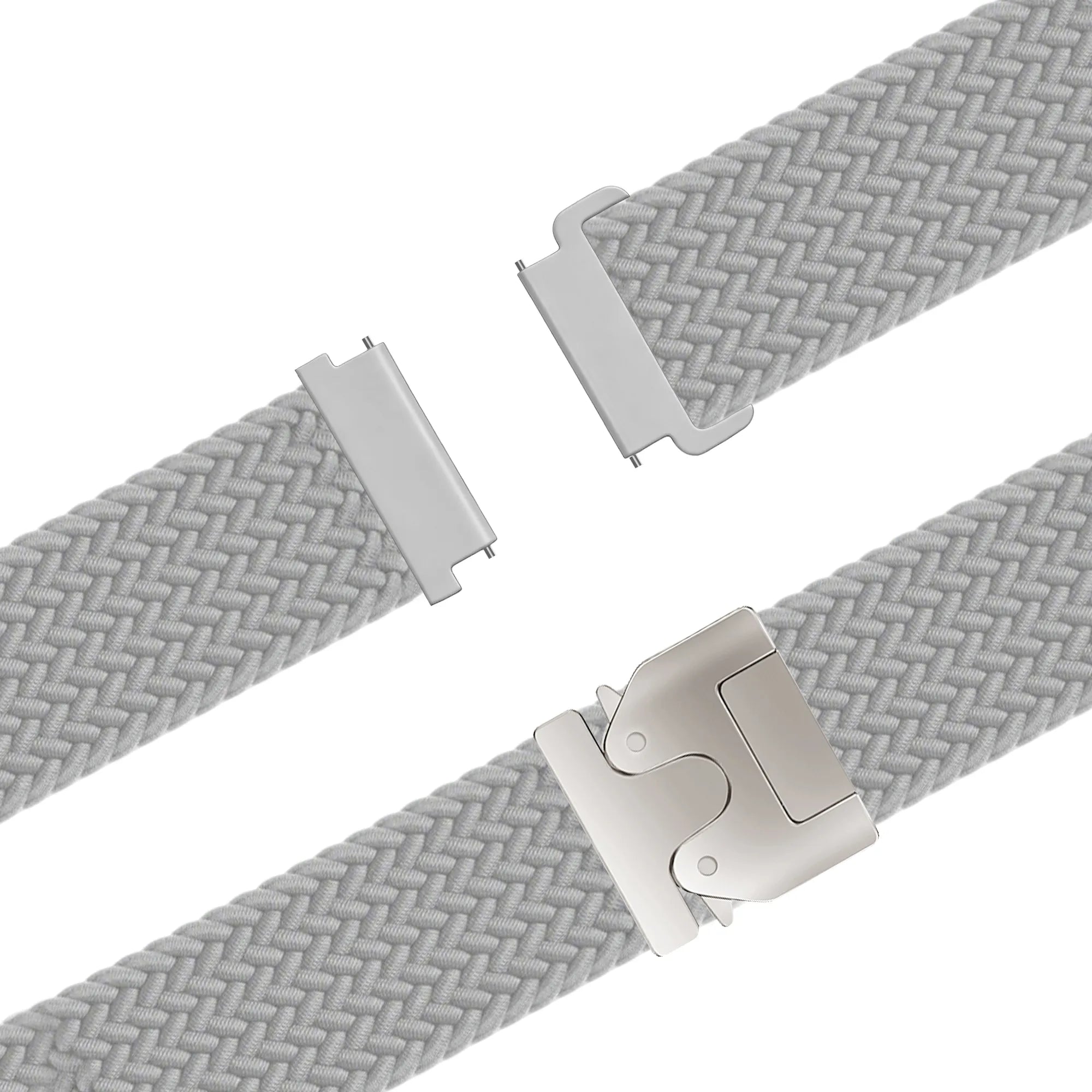 Bandz Garmin Venu 2 Braided Strap 'Parachute' (Light Grey)