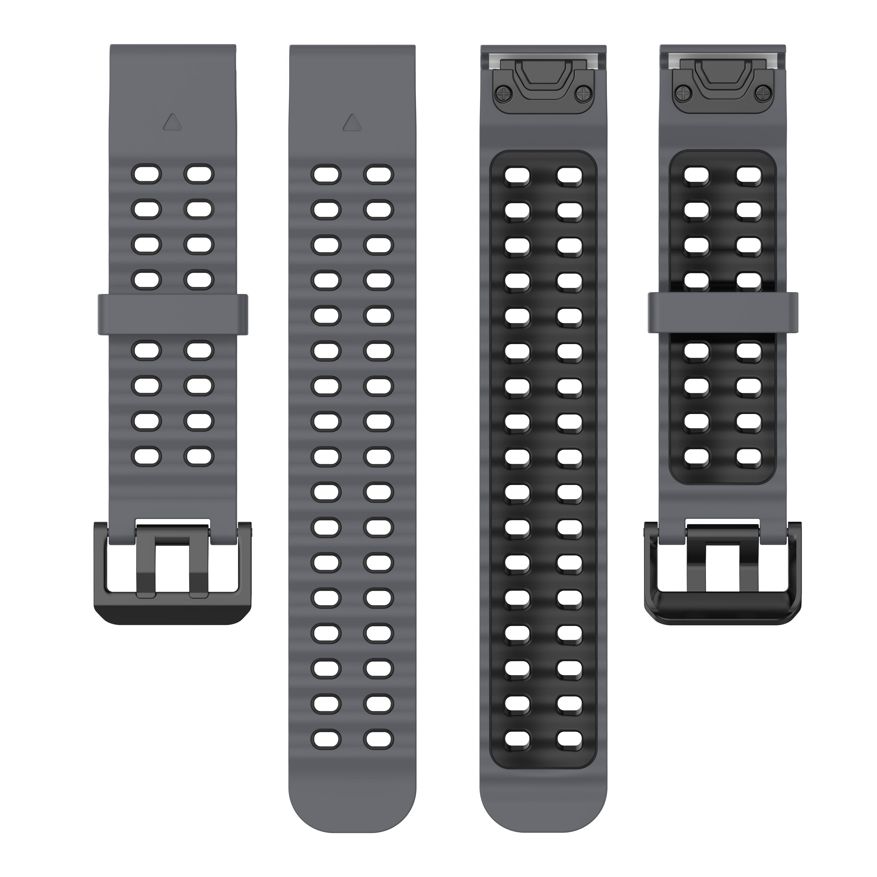 Garmin Tactix 7 Pro Wave Sport Strap (Dark Grey/Black)