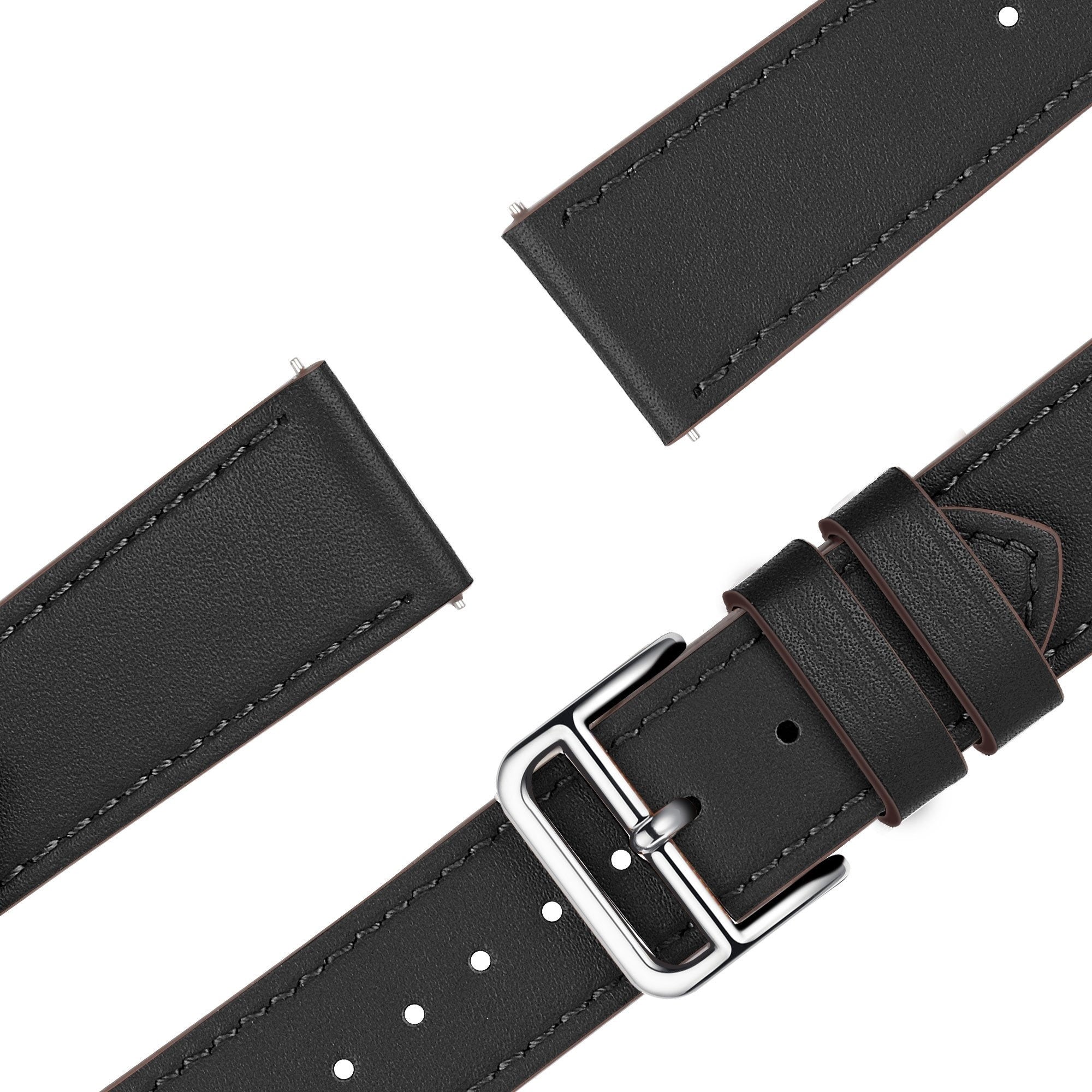 Bandz Correa cuero 'Deluxe' Amazfit Active 3 Premium (negro)