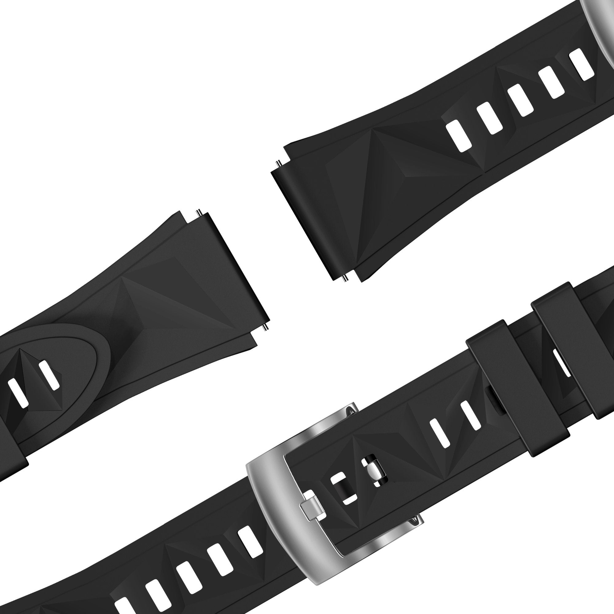 Bandz Correa silicona 'Easy Fit' Huawei Watch GT 5 - 41mm (negro)