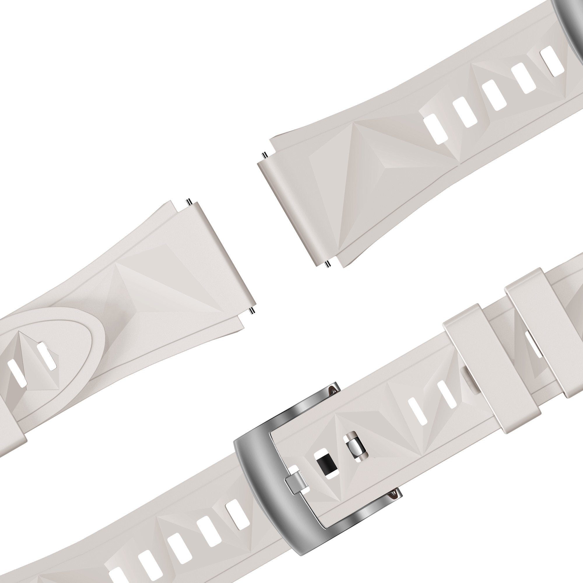 Bandz Correa silicona 'Easy Fit' Huawei Watch GT 5 - 41mm (blanco estrella)