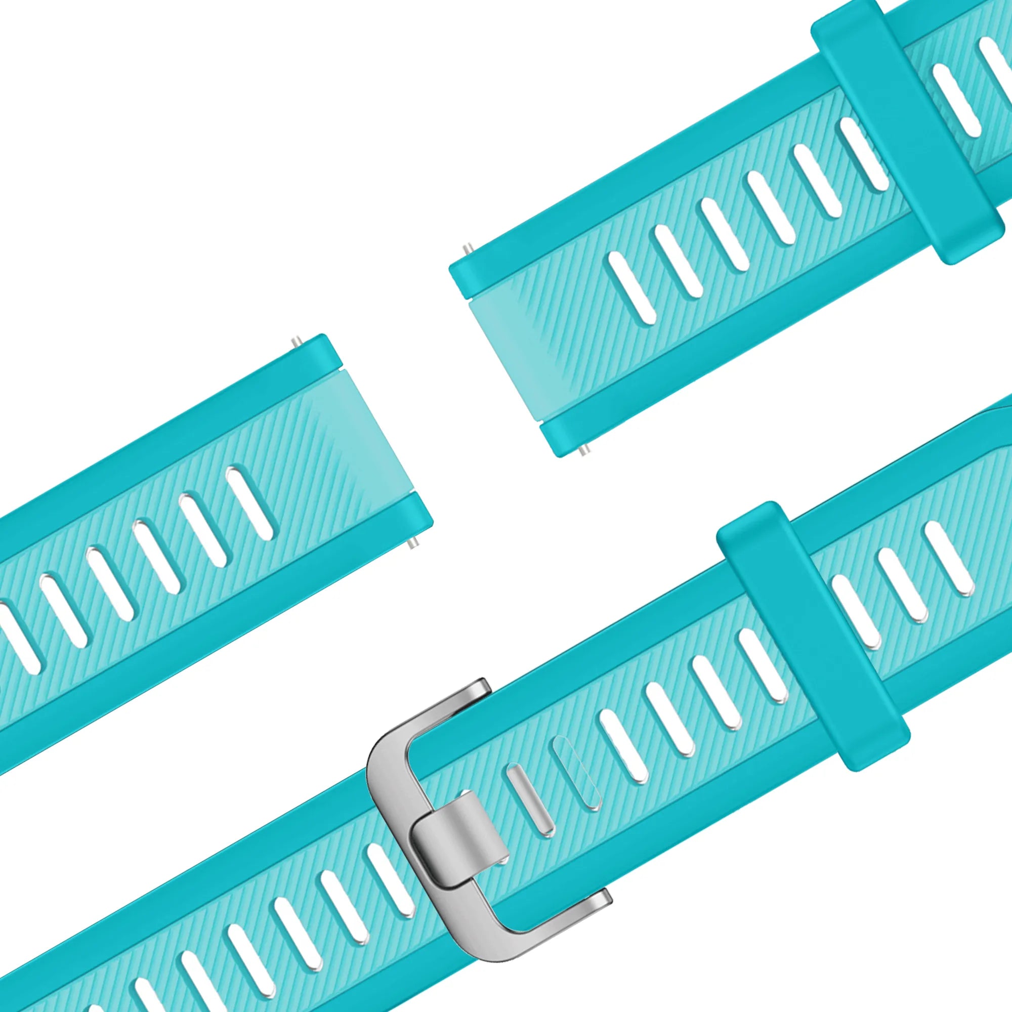 Bandz Garmin Forerunner 265 Dual Buckled Sport Strap (Aqua)