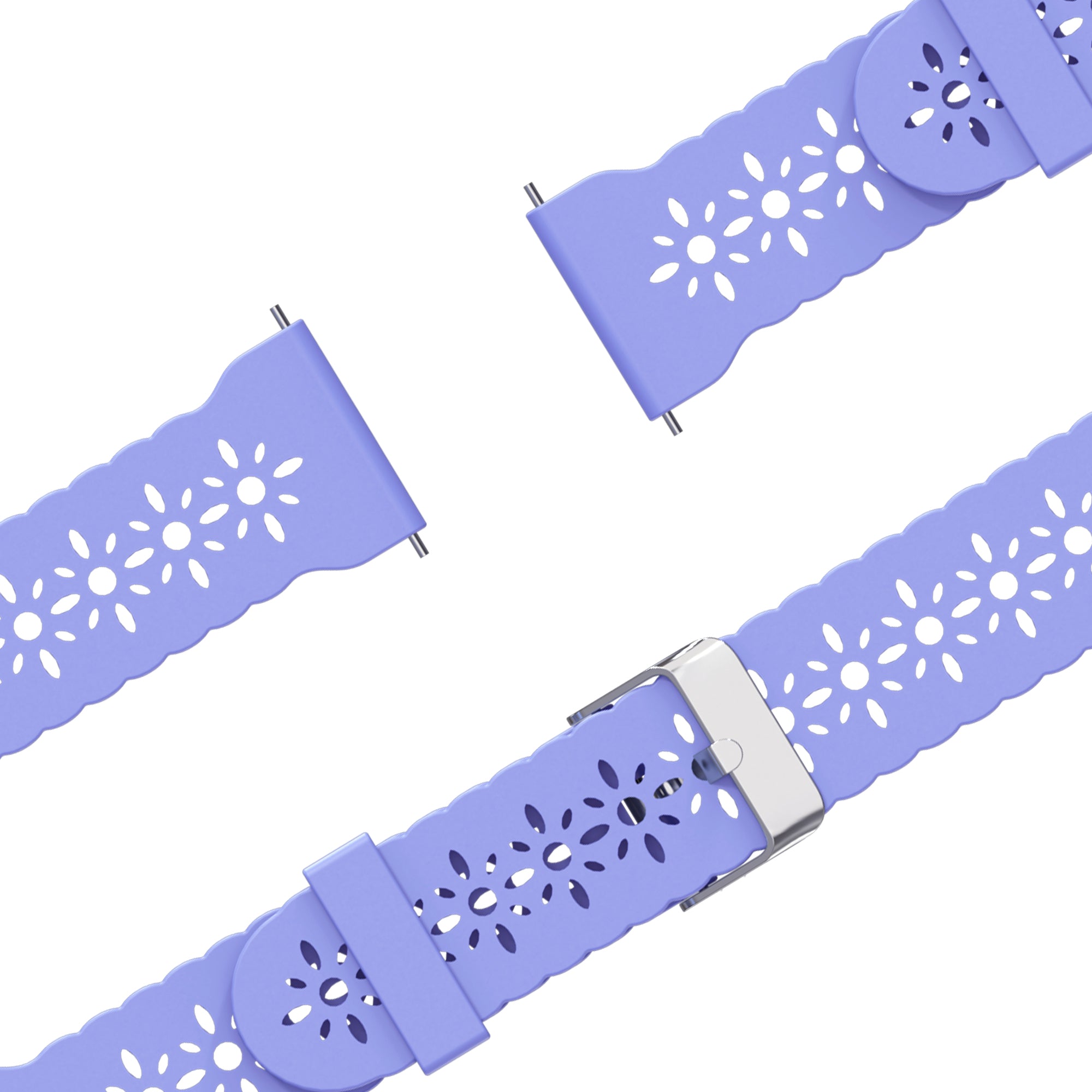 Bandz Garmin Forerunner 645 Silicone Strap 'Lace' (Light Purple)