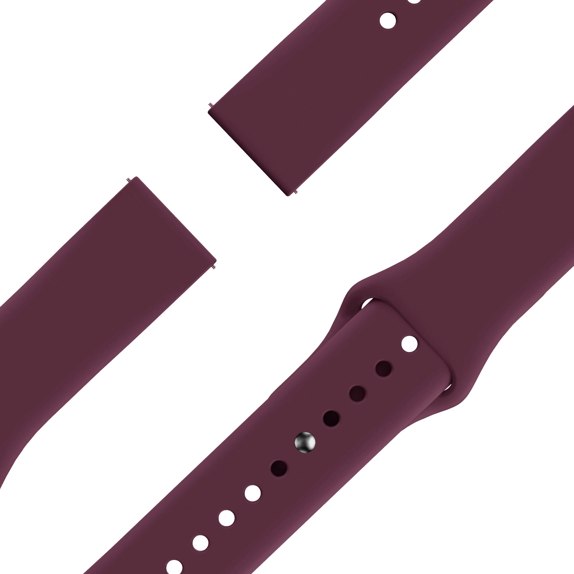 Bandz Correa deportiva 'Deluxe' Garmin Vivomove 3s (rojo vino)