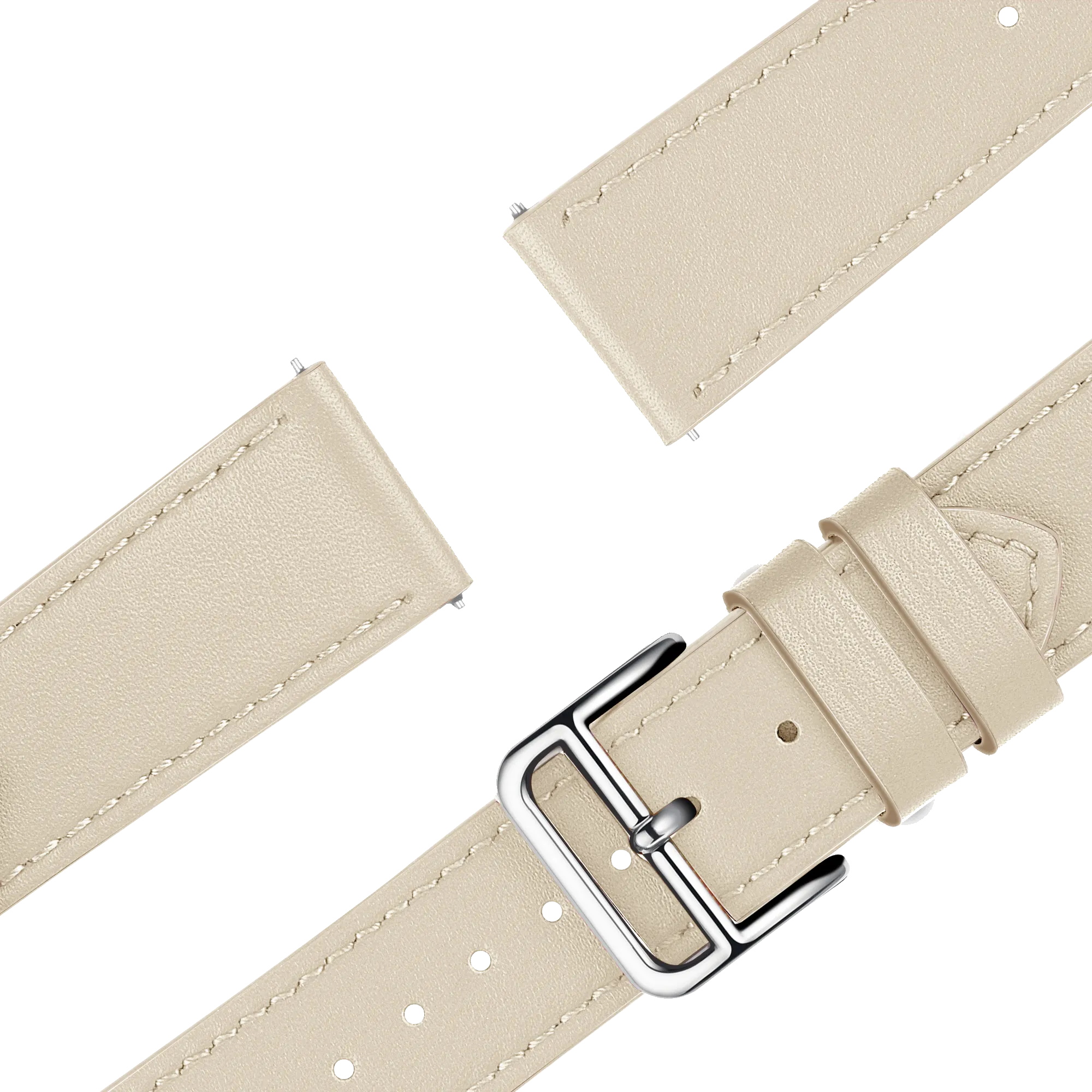 Bandz Correa cuero 'Deluxe' Garmin 18mm (beige)
