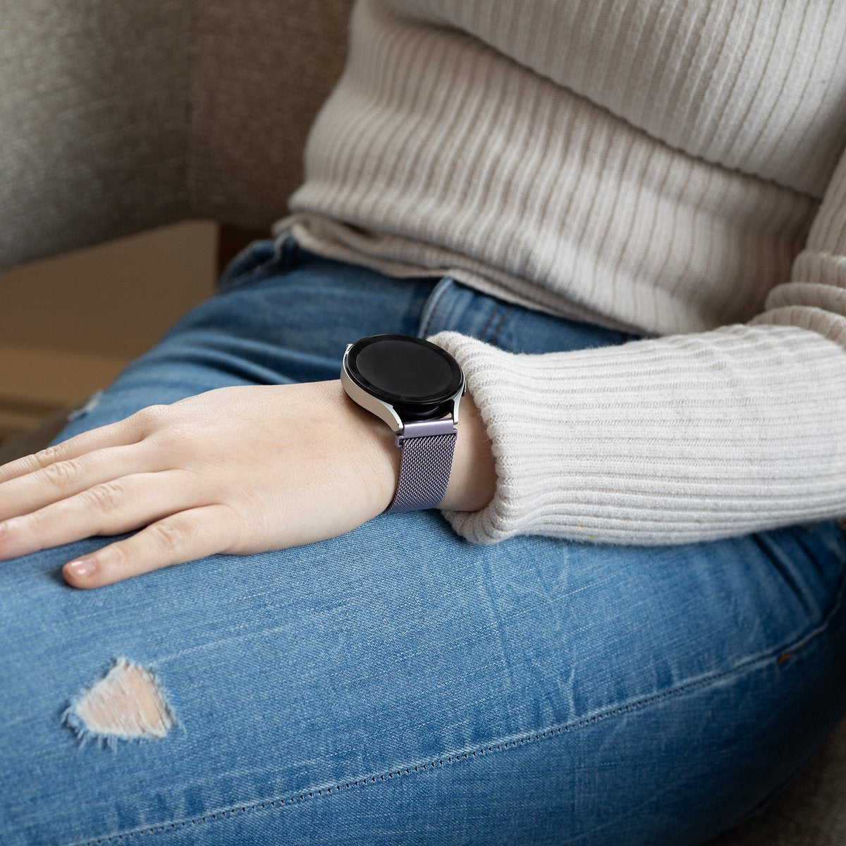 Correa milanesa Samsung Galaxy Watch 6 - 44mm (lila)