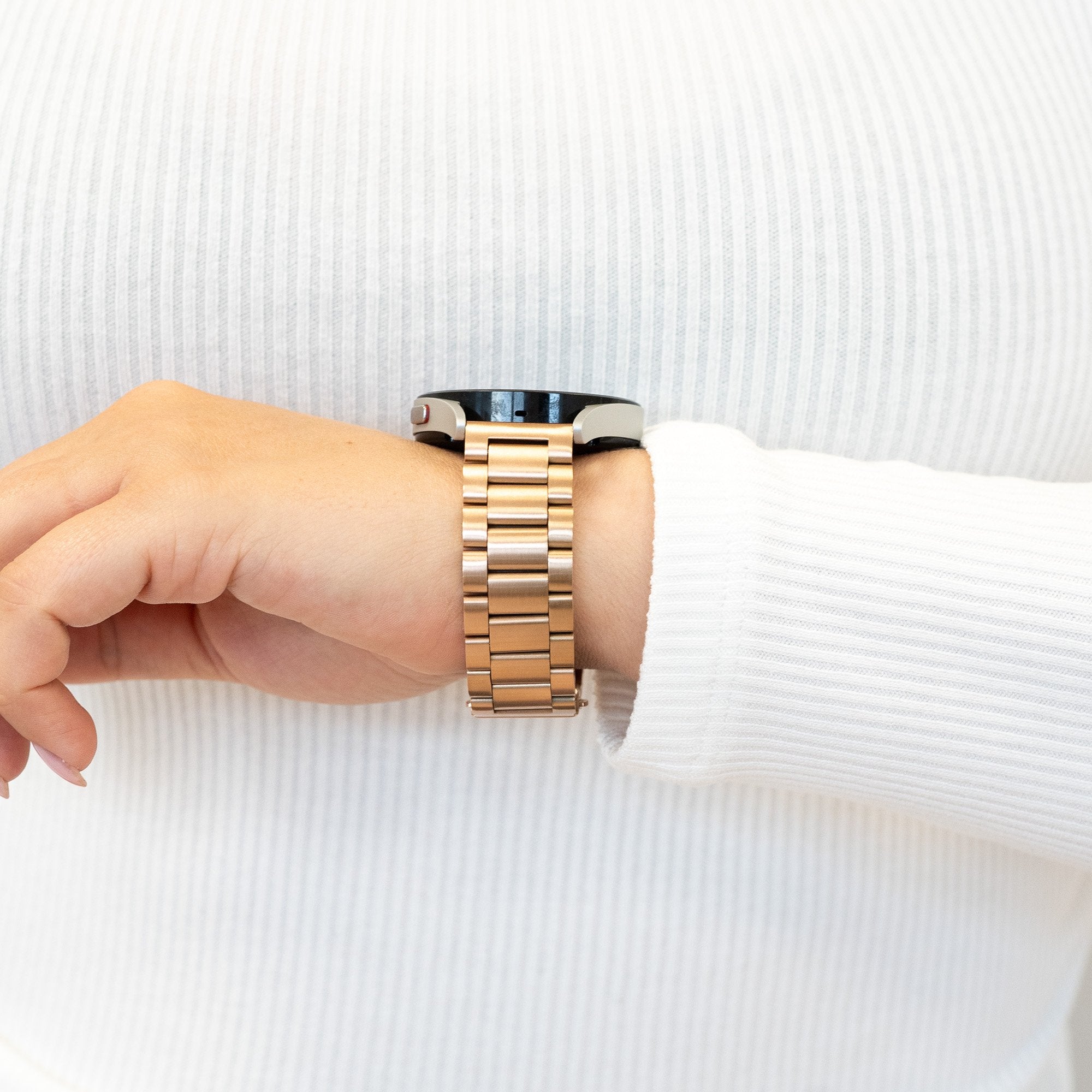 Bandz Correa acero 'Classic' Garmin Forerunner 245 (rosado dorado)