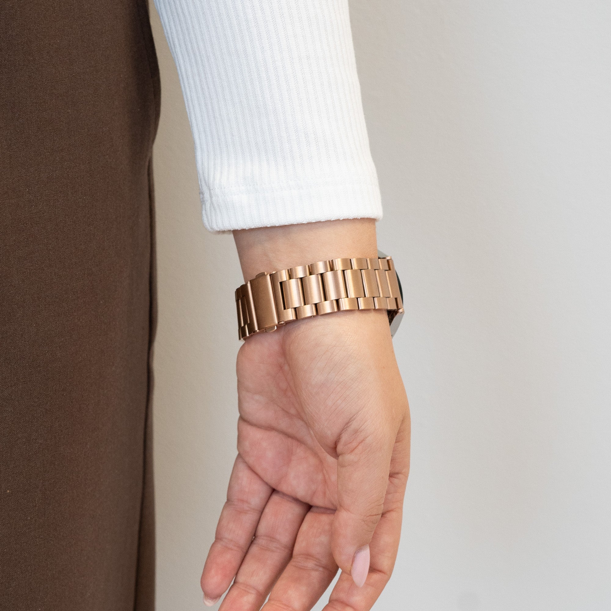 Bandz Correa acero 'Clásico' Samsung Galaxy Watch 4 Classic 42mm (oro rosa)
