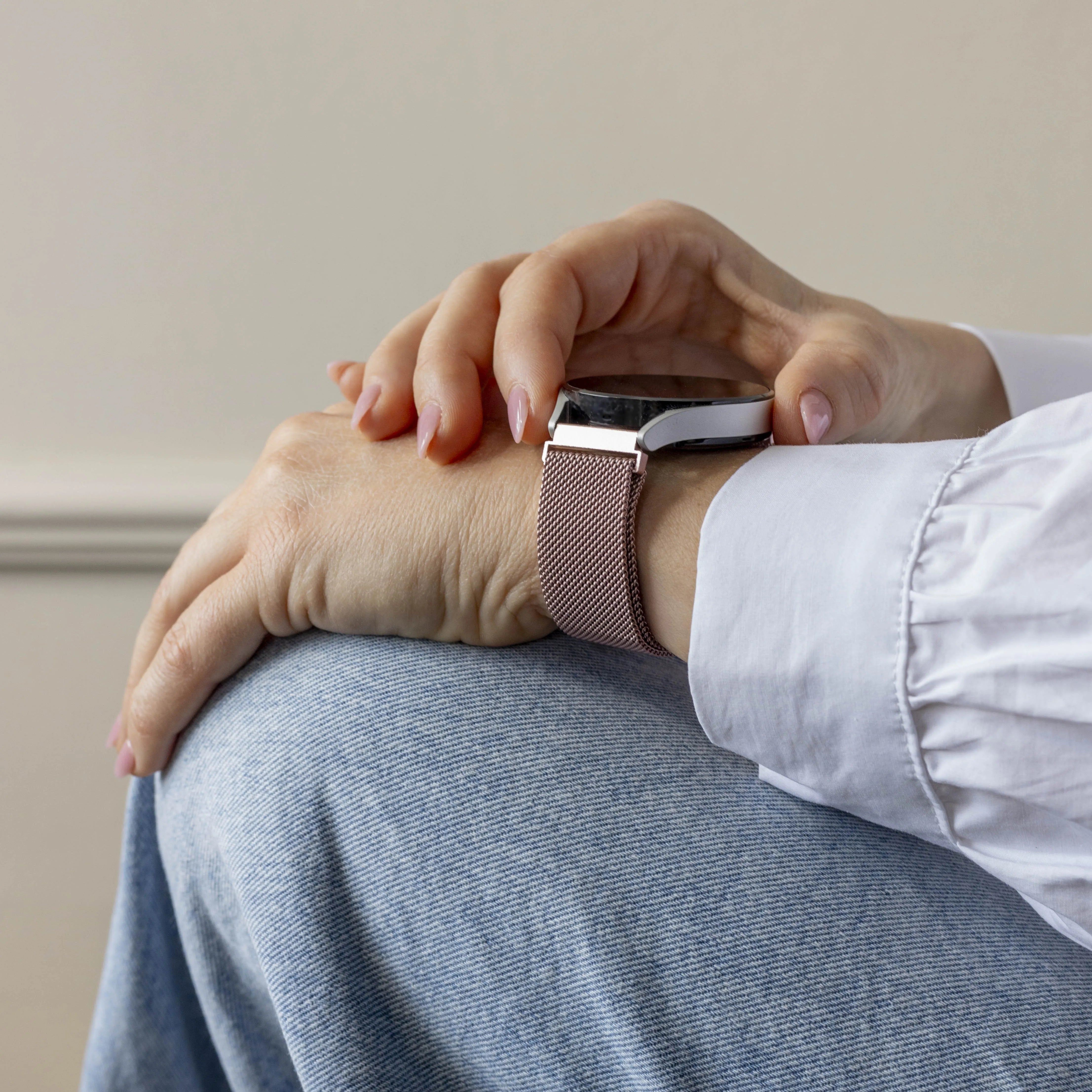 OnePlus Watch Milanese Strap (Pink)