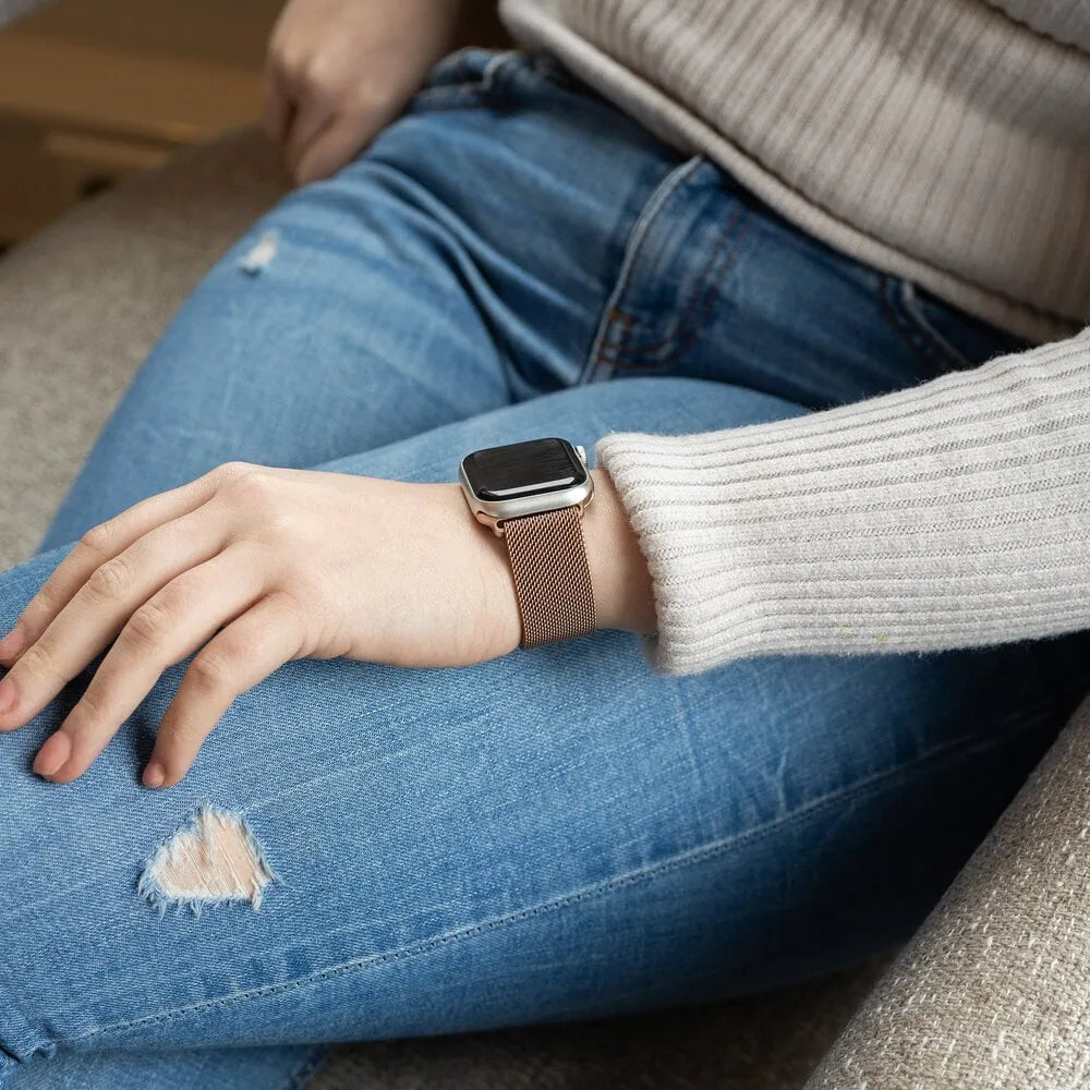 Correa milanesa para Apple Watch (rosa)
