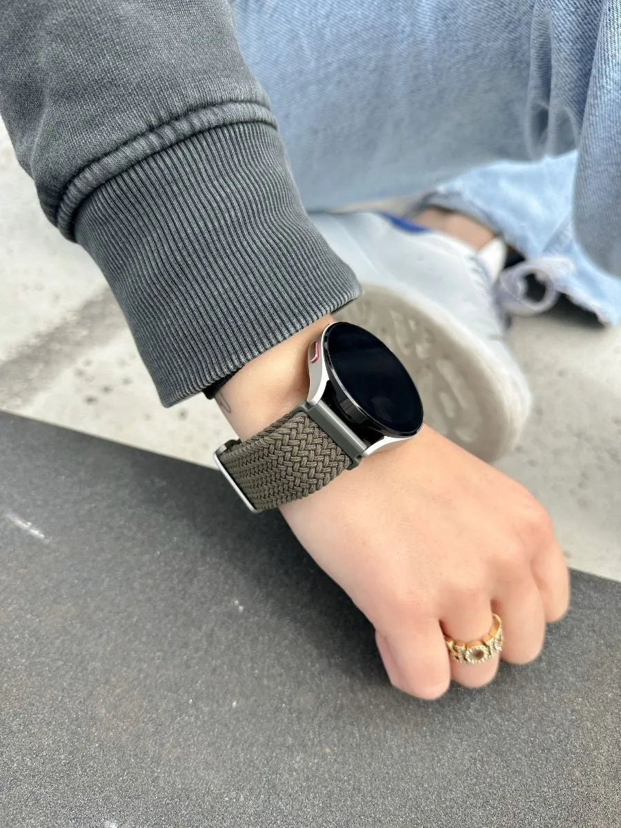 Correa trenzada ajustable Amazfit Bip U (Pro) (verde)