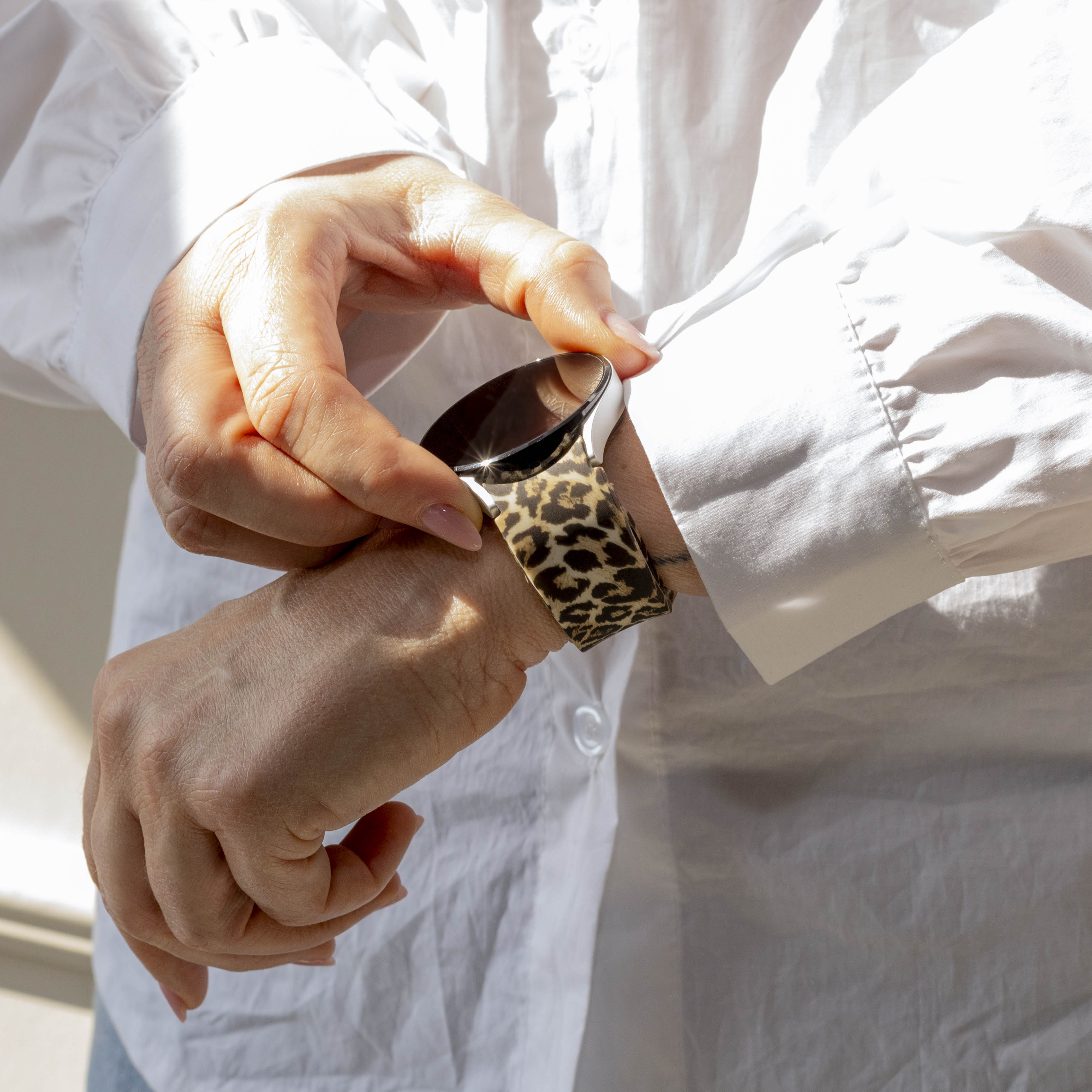 Watch Strap 20mm Silicone - Quick Release (Leopard)