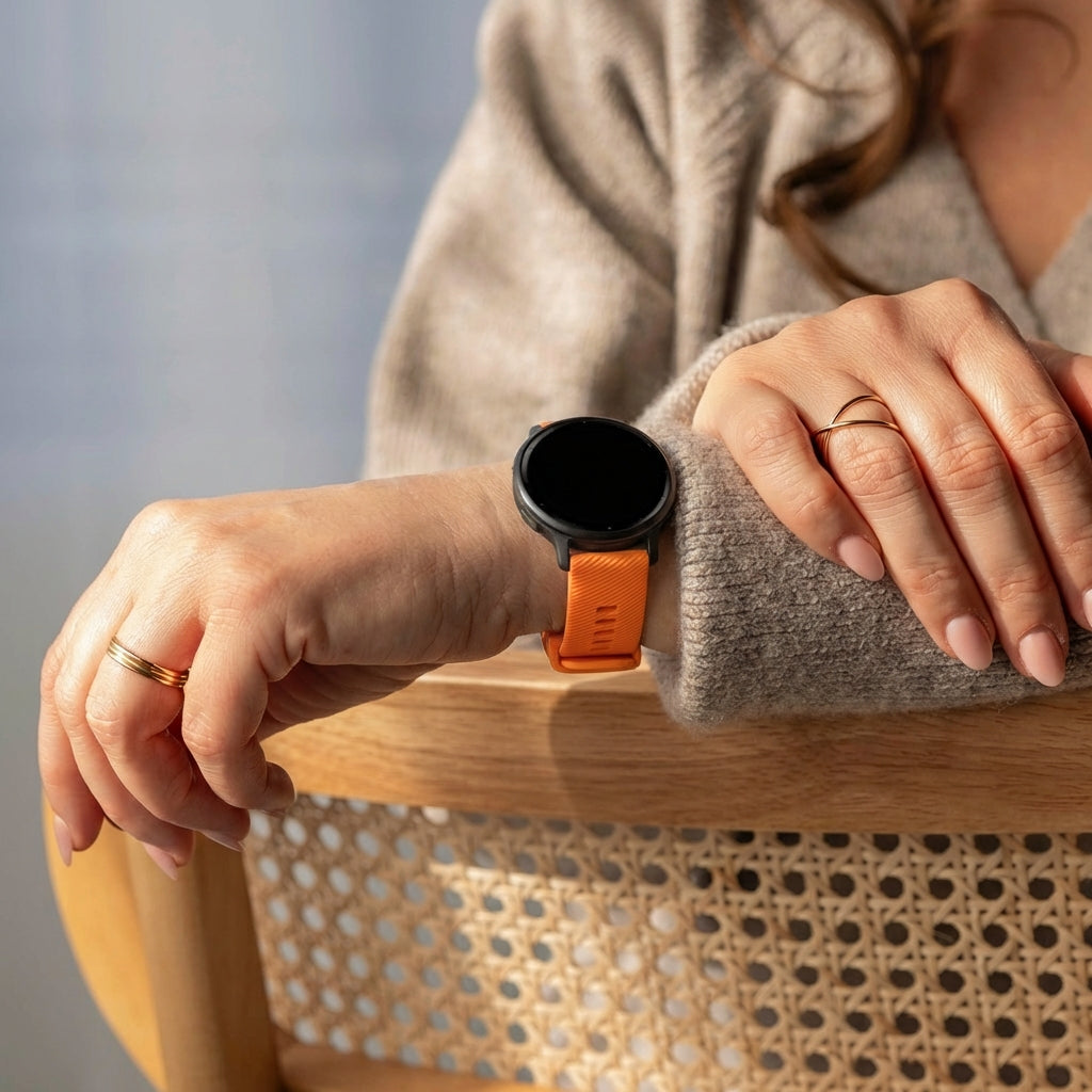 Correa silicona Garmin Vivoactive 5 (naranja)