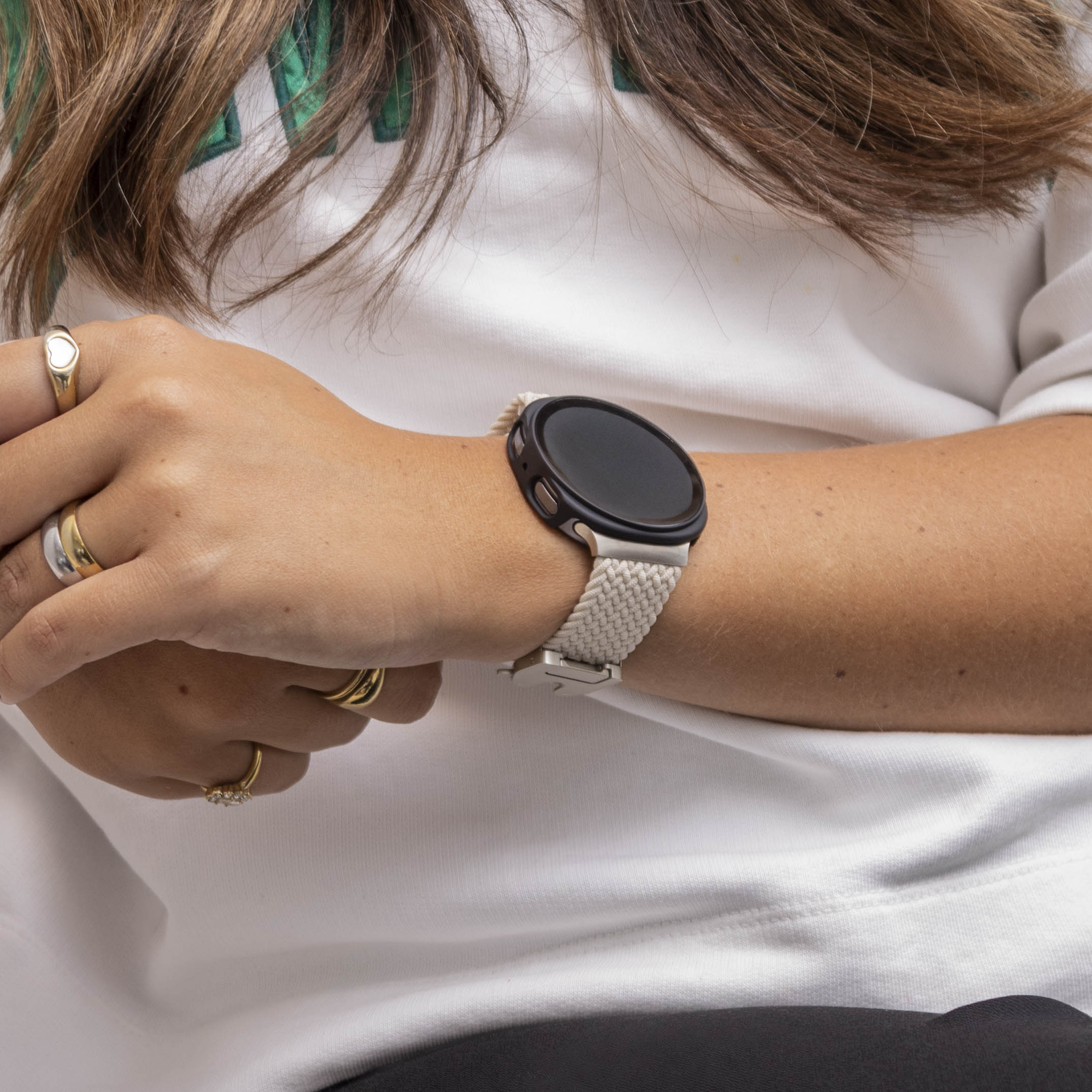Funda con vidrio Samsung Galaxy Watch 8 / 9 - 44mm (negro)