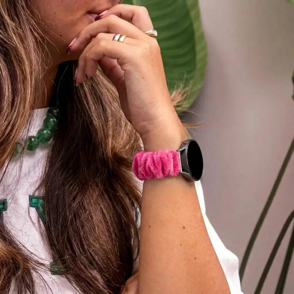 Correa elástica Apple Watch (rosa brillante)
