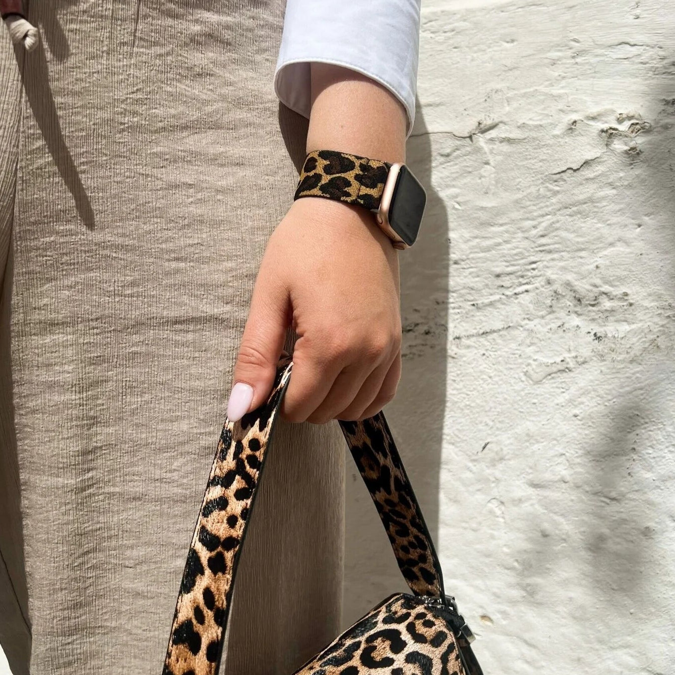 Correa elástica Apple Watch (leopardo)