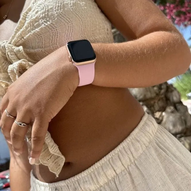 Correa silicona xoxo Wildhearts Apple Watch (rosa brillante)
