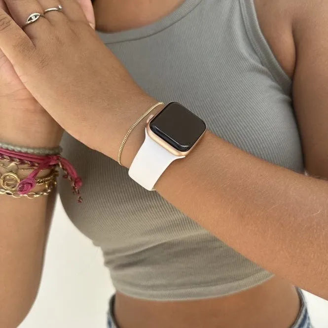 Correa silicona xoxo Wildhearts Apple Watch (blanco)