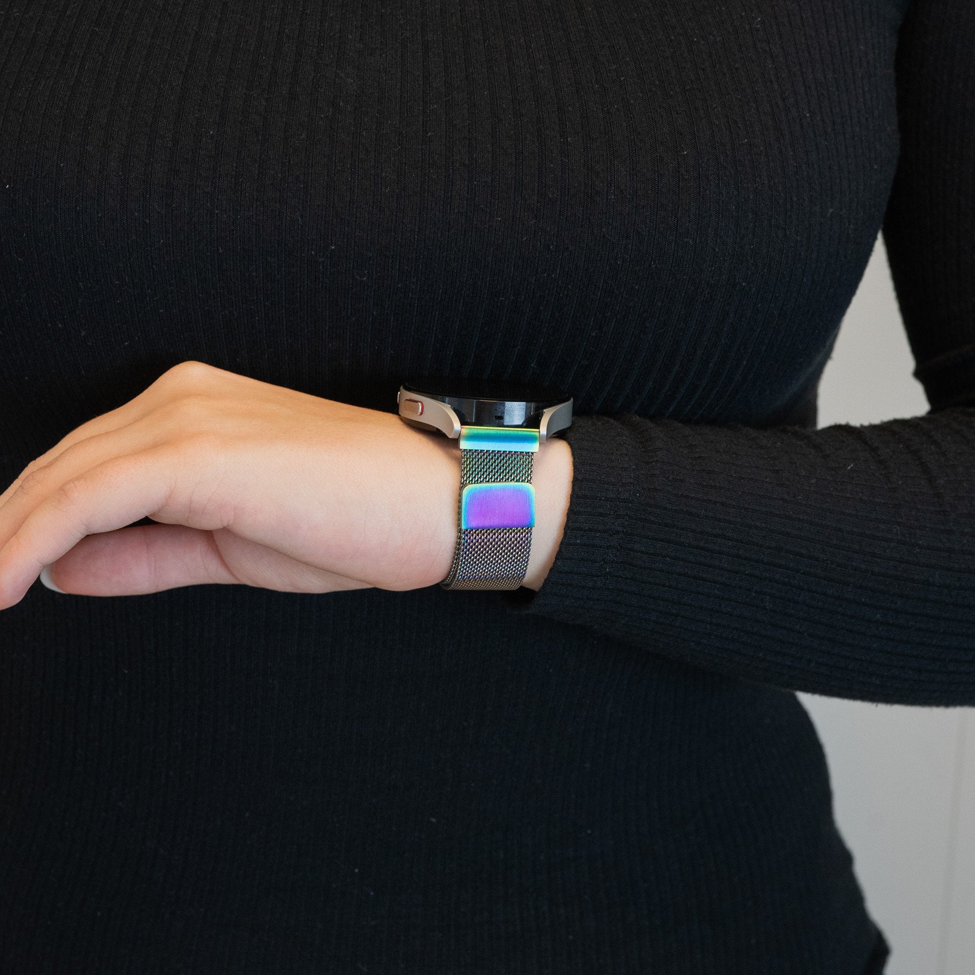 Bandz Correa milanesa Garmin Venu 2 Plus (arcoiris)